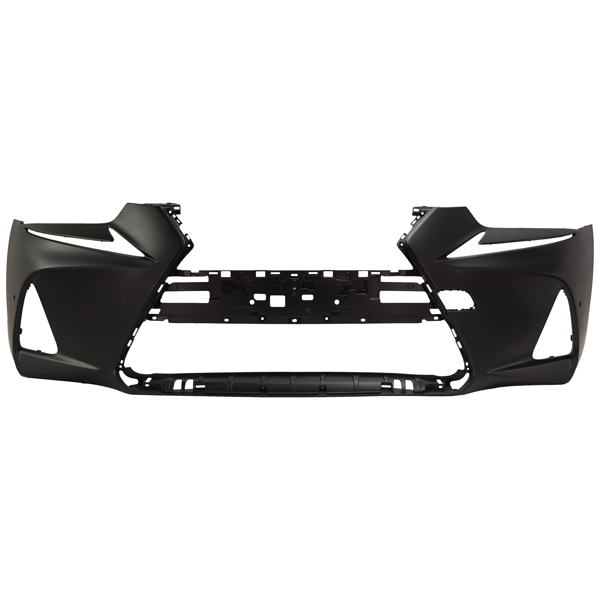 AM IS300 IS350-18-20 FRONT BUMPER COVER Primed w o F Sport Pkg. and Headlight Washer Holes w Park Distance Sensor Holes CAPA SKU RL01030050PQ Partslink LX1000365C OEM 521195E959