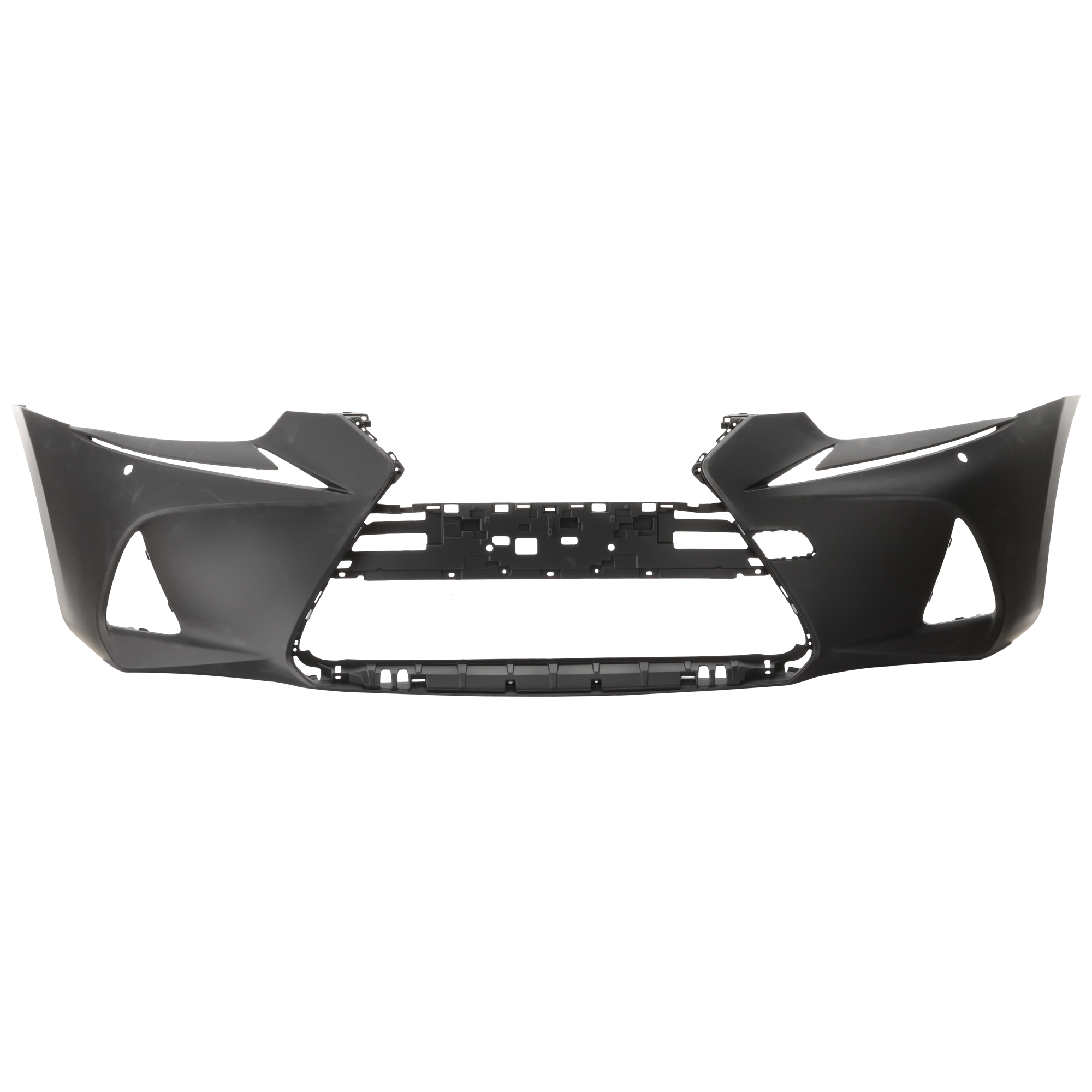 AM IS300 IS350-18-20 FRONT BUMPER COVER Primed w o F Sport Pkg. and Park Distance Sensor Holes w Headlight Washer Holes SKU RL01030051P Partslink LX1000366 OEM 521195E956