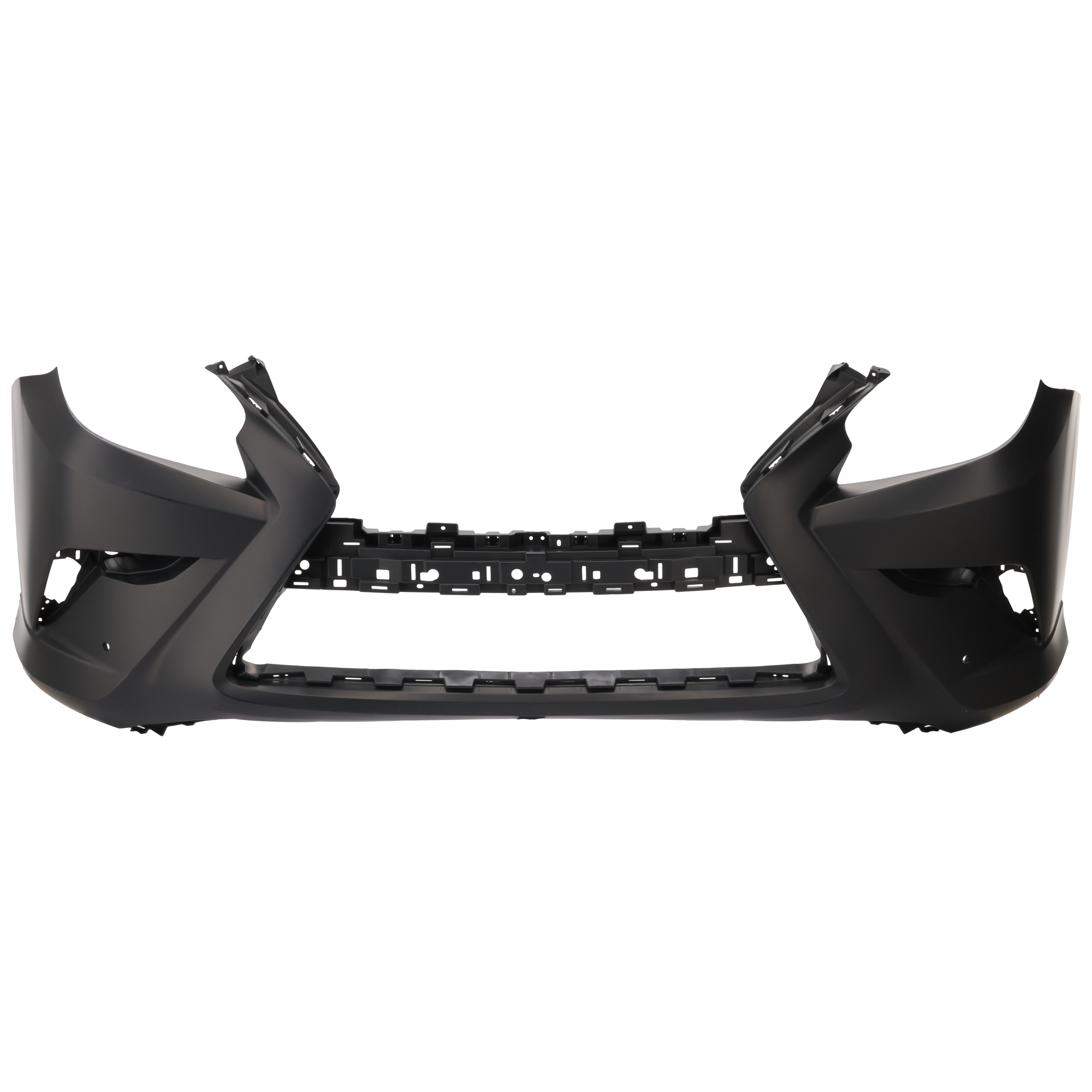 AM GX460-20-23 FRONT BUMPER COVER Primed w o HLW Holes w Parking Aid Sensor Holes Base Executive Luxury Premium Models SKU RL01030068P Partslink LX1000374 OEM 521196B998