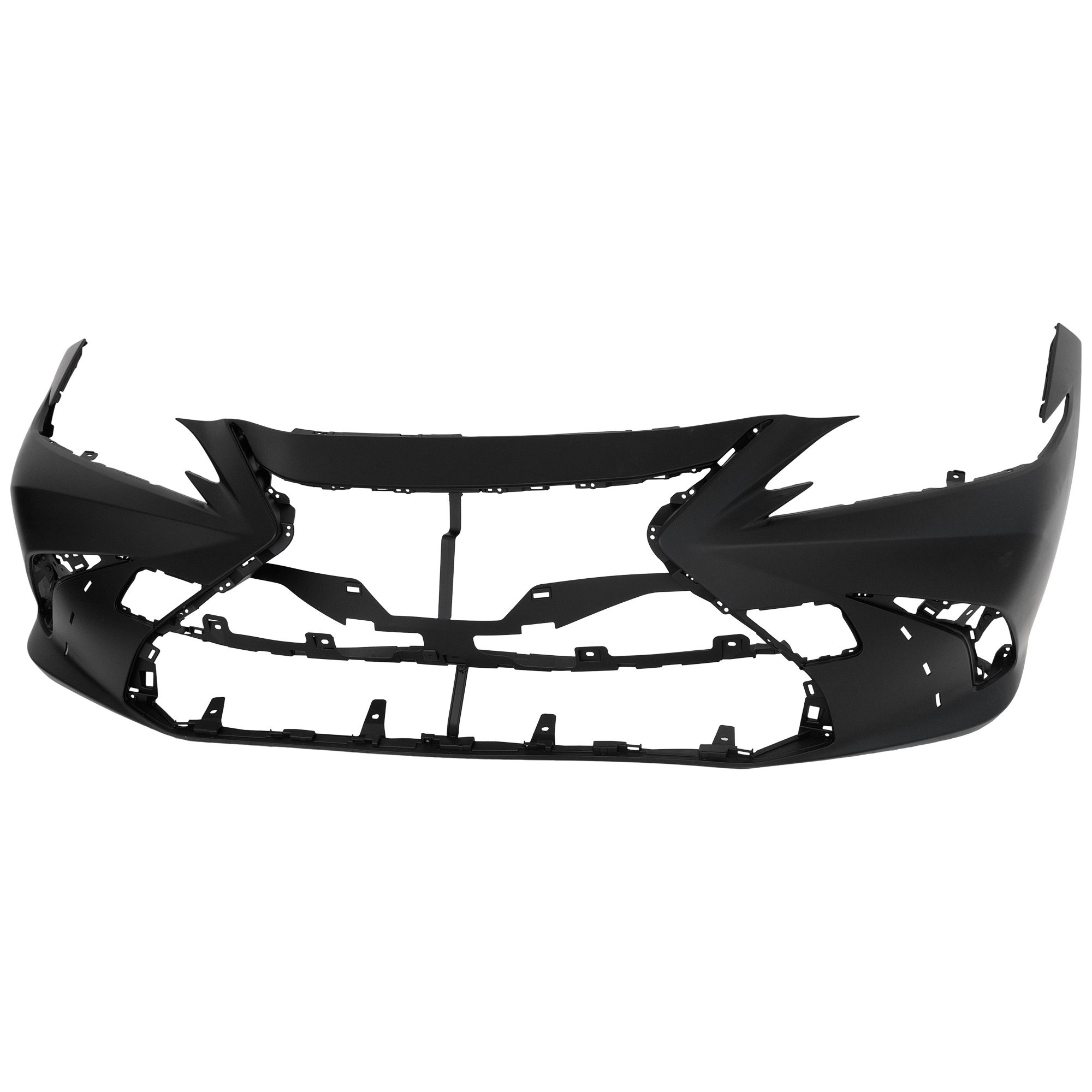 AM ES250-21-21 ES350-19-21 FRONT BUMPER COVER Primed w F Sport Pkg w o PDC Sensor Holes Japan Built Vehicle SKU RL01030070P Partslink LX1000362 OEM 521193T946