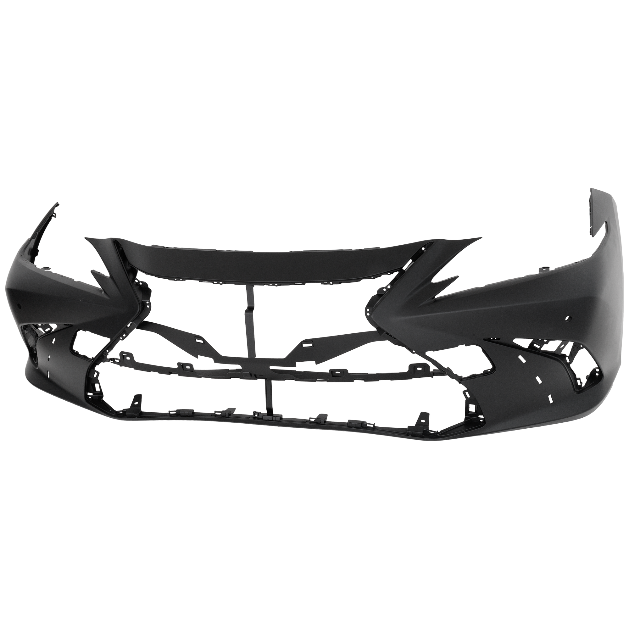 AM ES250-21-21 ES350-19-21 FRONT BUMPER COVER Primed w F Sport Pkg w PDC Sensor Holes Japan Built Vehicle SKU RL01030071P Partslink LX1000363 OEM 521193T948