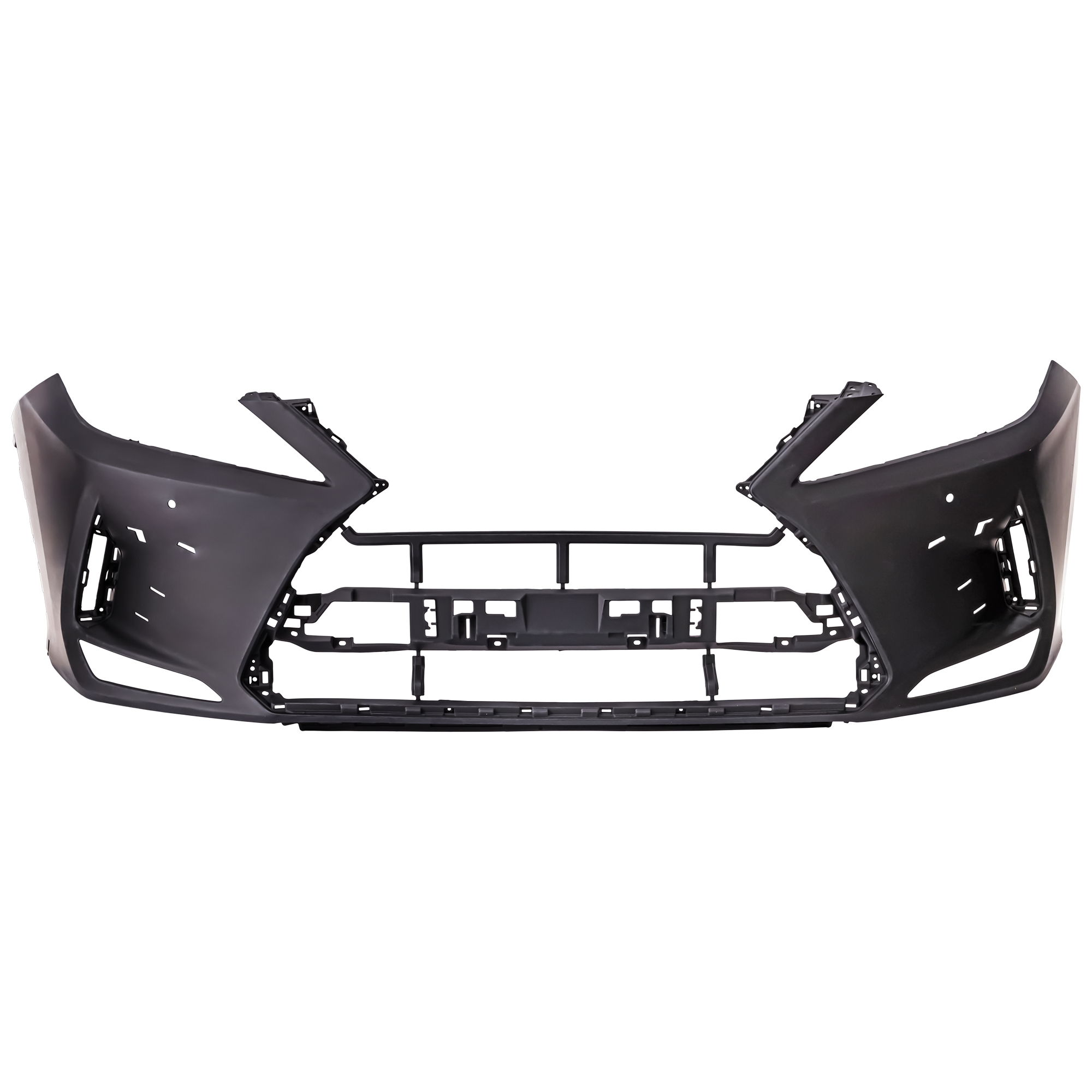 AM RX350 RX350L RX450H 20-22 FRONT BUMPER COVER Primed w F Sport Package w Parking Aid Sensor Holes w o Headlight Washer Holes CAPA SKU RL01030077PQ Partslink LX1000381C OEM 521190E947