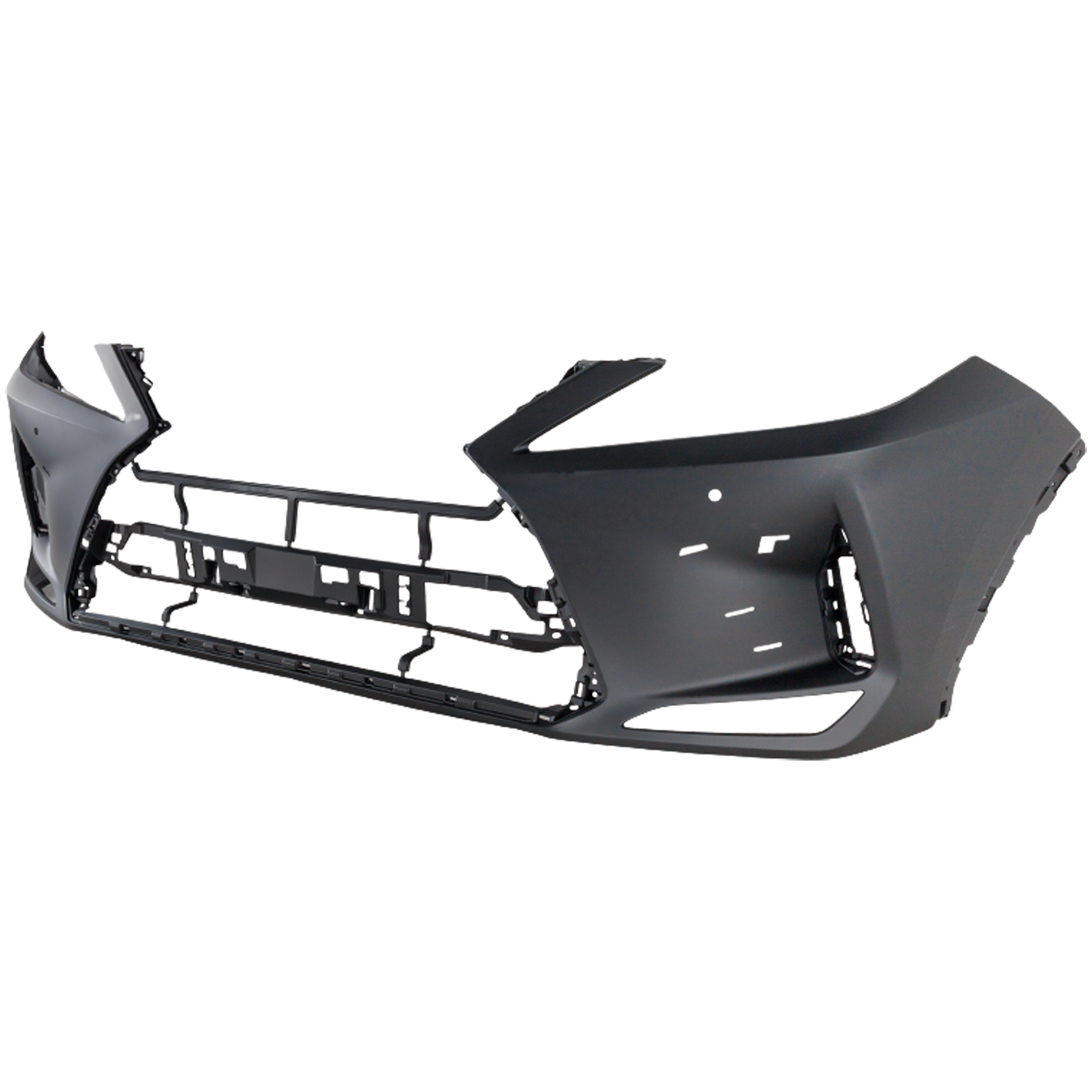 AM RX350 RX350L RX450H 20-22 FRONT BUMPER COVER Primed w F Sport Package w Parking Aid Sensor Holes w o Headlight Washer Holes SKU RL01030077P Partslink LX1000381 OEM 521190E947