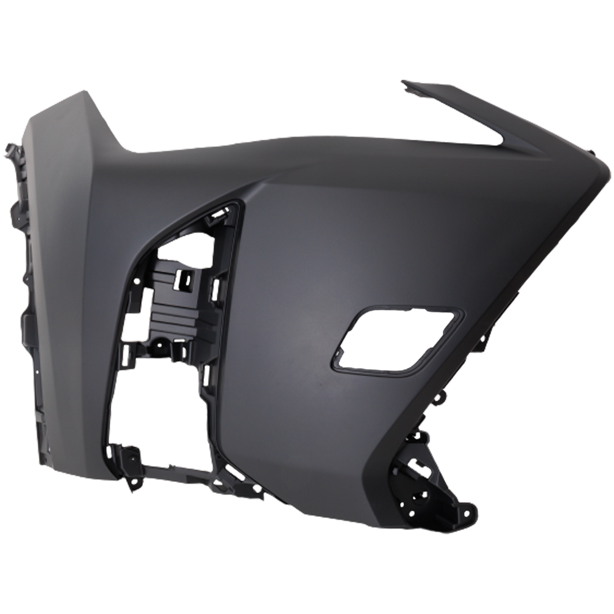 AM UX200-19-22 UX250H 19-24 FRONT BUMPER COVER RH Primed w F Sport Package w o Park Distance Control Sensor Holes and Headlight Washer Holes SKU RL01030087P Partslink LX1017106 OEM 5211276910