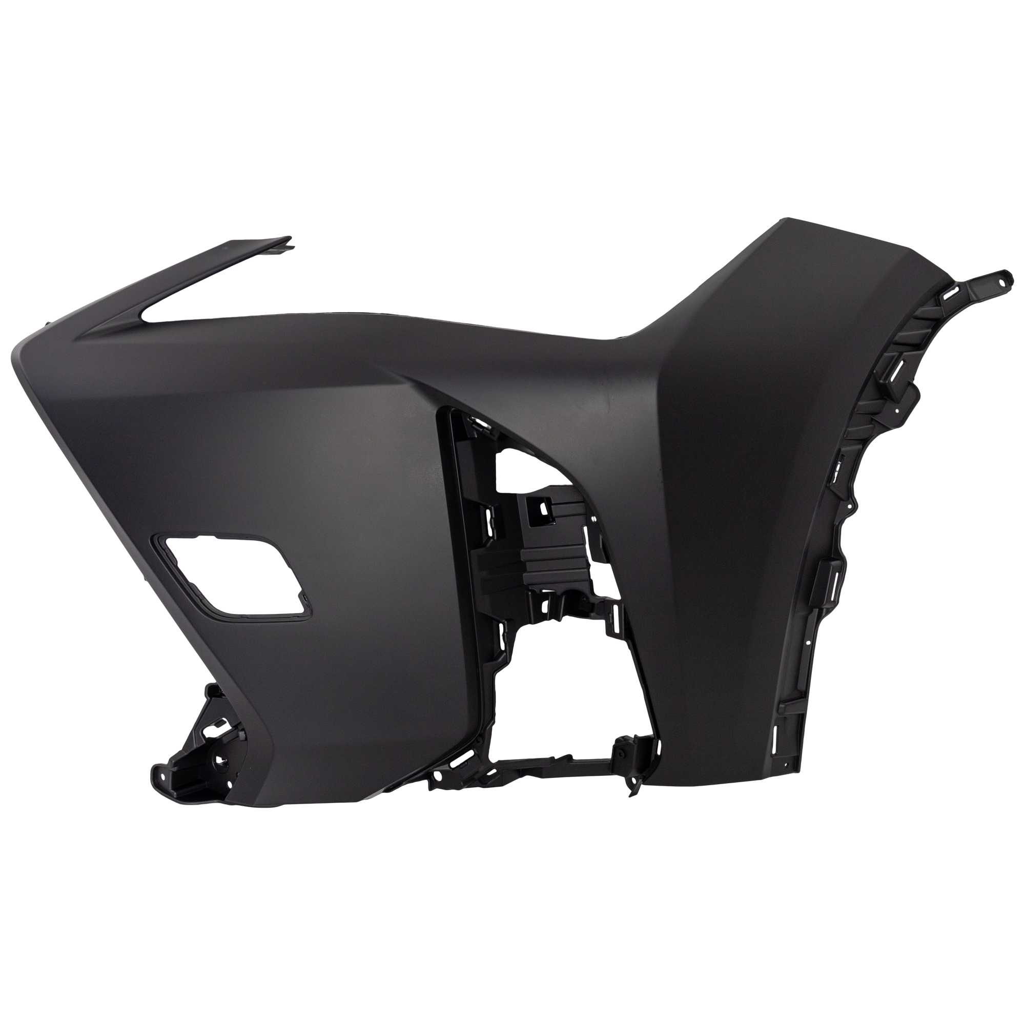 AM UX200-19-22 UX250H 19-24 FRONT BUMPER COVER LH Primed w F Sport Package w o Park Distance Control Sensor Holes and Headlight Washer Holes SKU RL01030088P Partslink LX1016106 OEM 5211376908