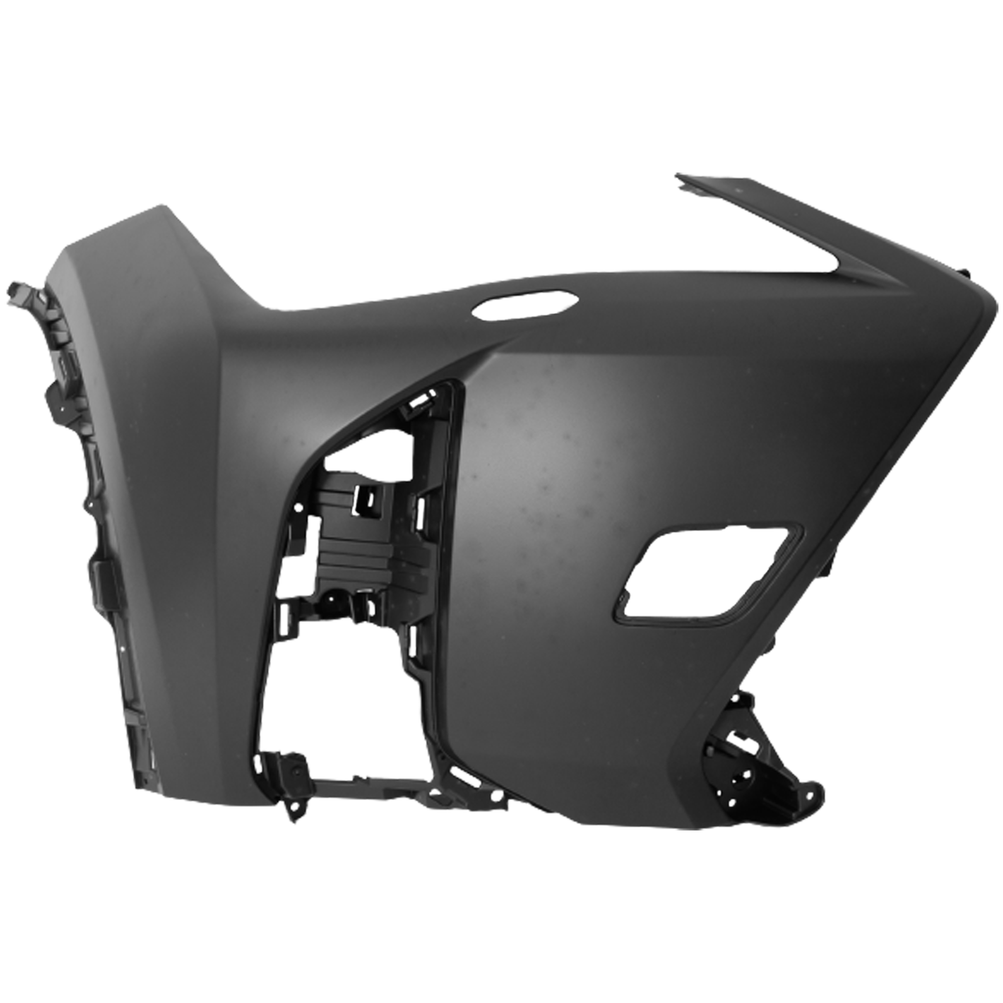 AM UX200-19-22 UX250H 19-23 FRONT BUMPER COVER RH Primed w F Sport Package and Headlight Washer Holes w o Park Distance Control Sensor Holes SKU RL01030089P Partslink LX1017107 OEM 5211276914