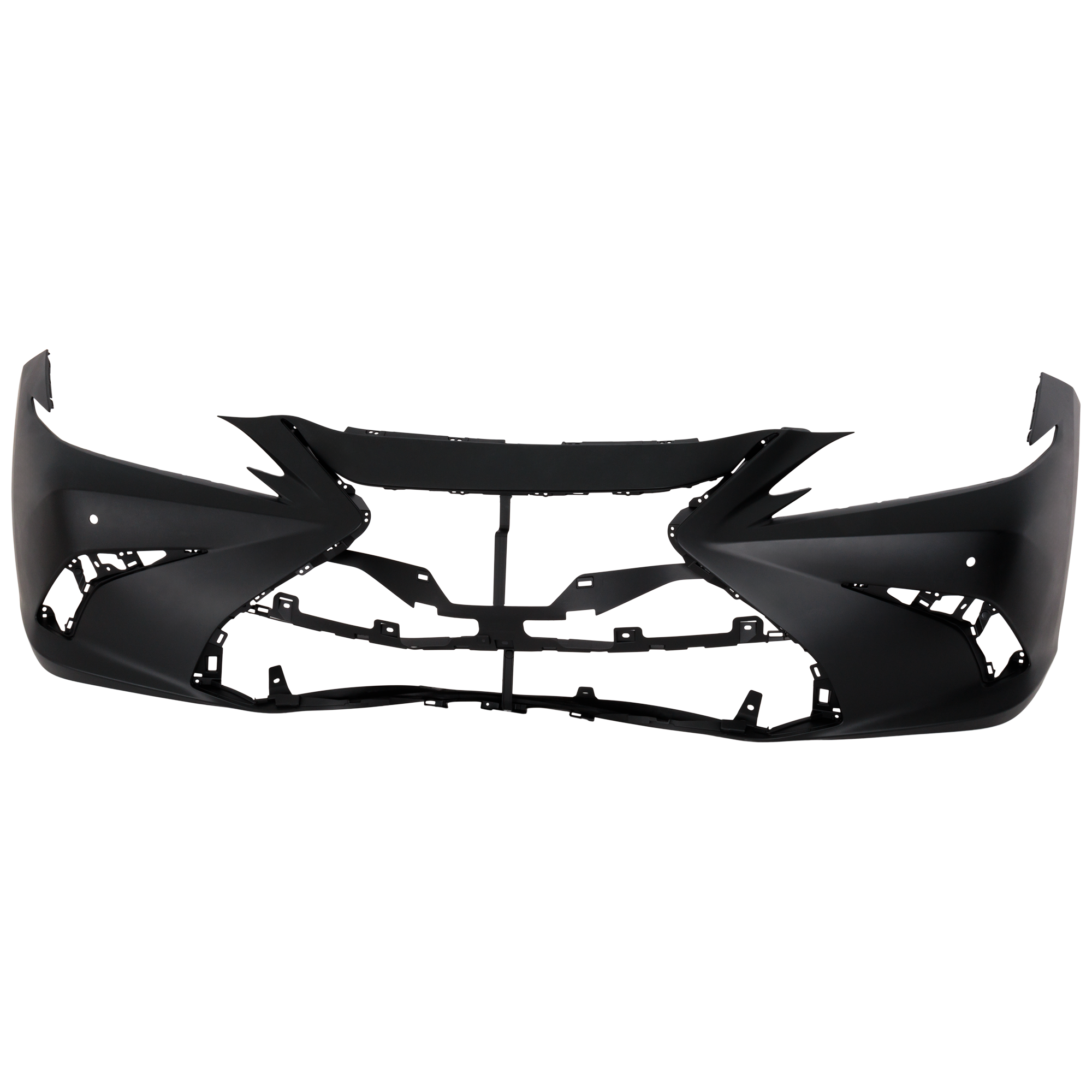AM ES250-21-24 ES300H ES350-19-24 FRONT BUMPER COVER Primed w o F Sport Pkg w PDC Sensor Holes North America Built Vehicle SKU RL01030098P Partslink LX1000357 OEM 521190X948