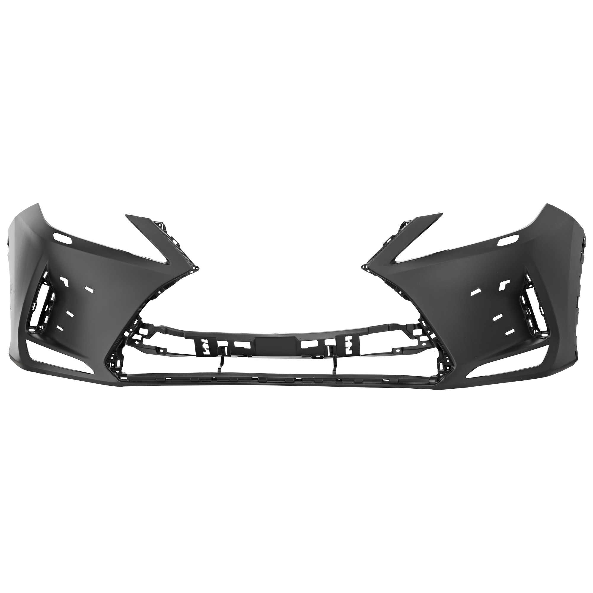 AM RX350 RX350L RX450H 20-22 FRONT BUMPER COVER Primed w F Sport Package w o Parking Aid Sensor Holes w Headlight Washer Holes SKU RL01030102P Partslink LX1000383 OEM 521190E948