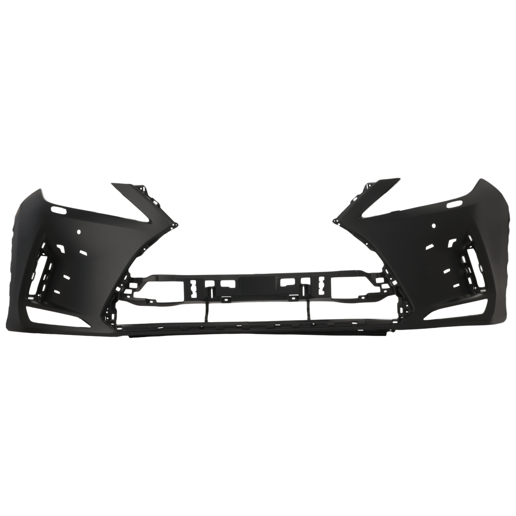 AM RX350 RX350L RX450H 20-22 FRONT BUMPER COVER Primed w F Sport Package w Parking Aid Sensor Holes and Headlight Washer Holes SKU RL01030103P Partslink LX1000384 OEM 521190E949