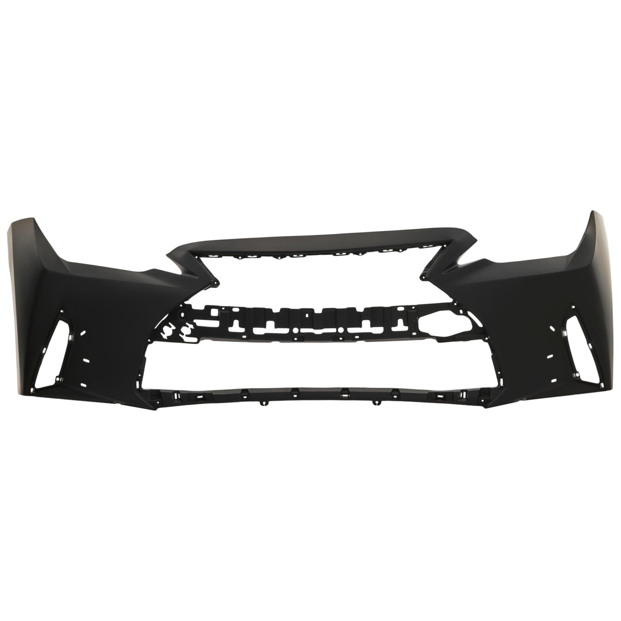 AM IS300 IS350-21-25 FRONT BUMPER COVER Primed w F Sport Pkg w o HLW and PDC Sensor Holes SKU RL01030104P Partslink LX1000391 OEM 521195E984