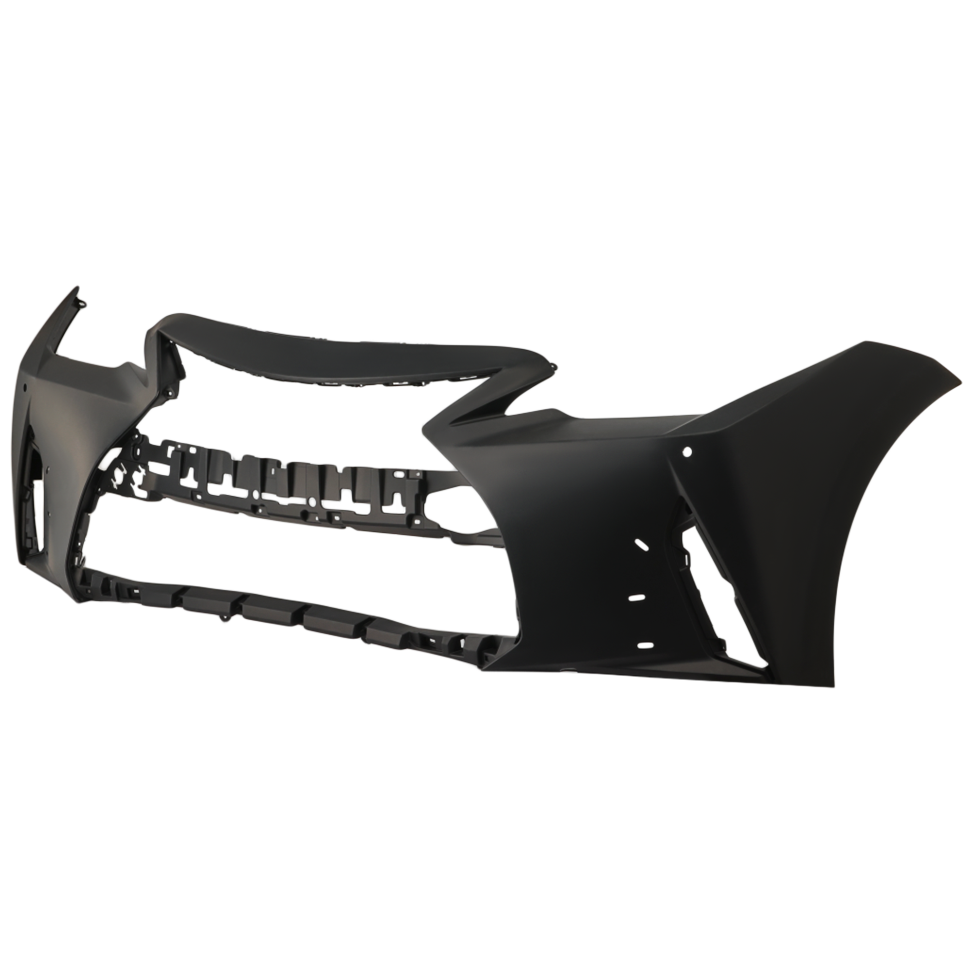 AM IS300 IS350-21-25 FRONT BUMPER COVER Primed w F Sport Pkg w o HLW Holes w PDC Sensor Holes SKU RL01030105P Partslink LX1000393 OEM 521195E989