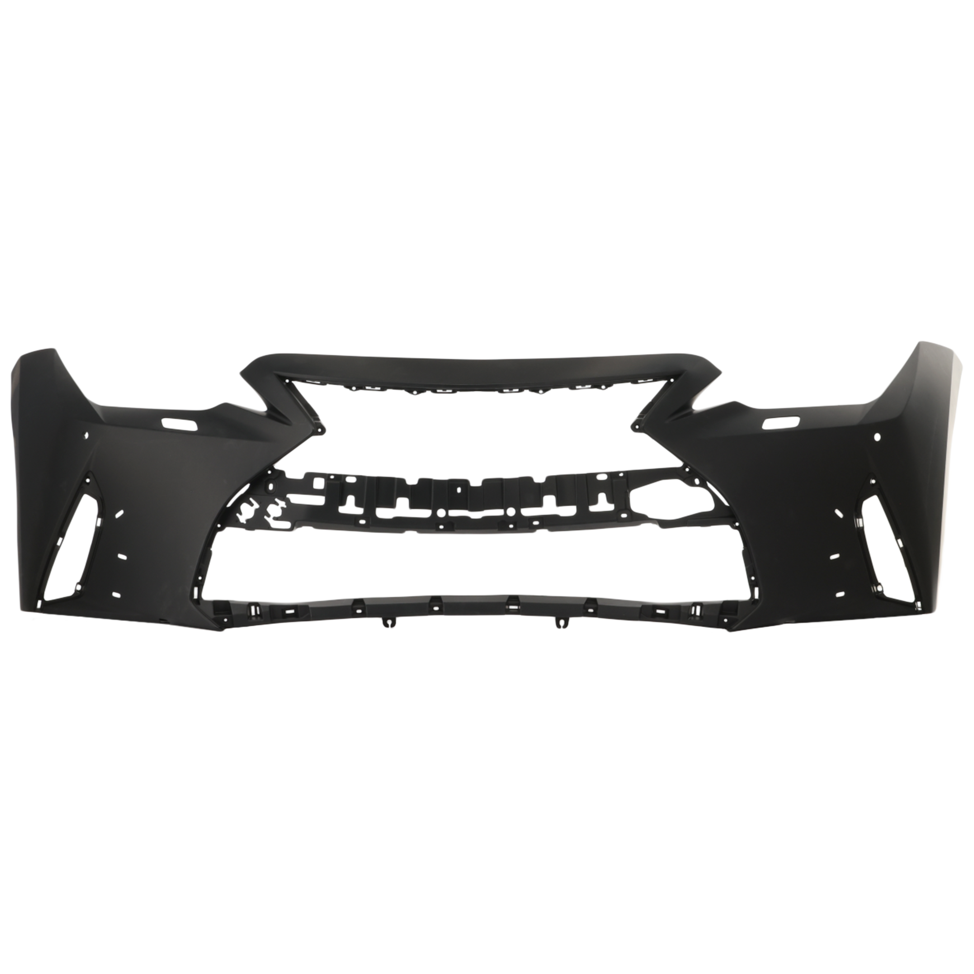 AM IS300 IS350-21-25 FRONT BUMPER COVER Primed w F Sport Pkg w HLW and PDC Sensor Holes SKU RL01030110P Partslink LX1000394 OEM 521195E992
