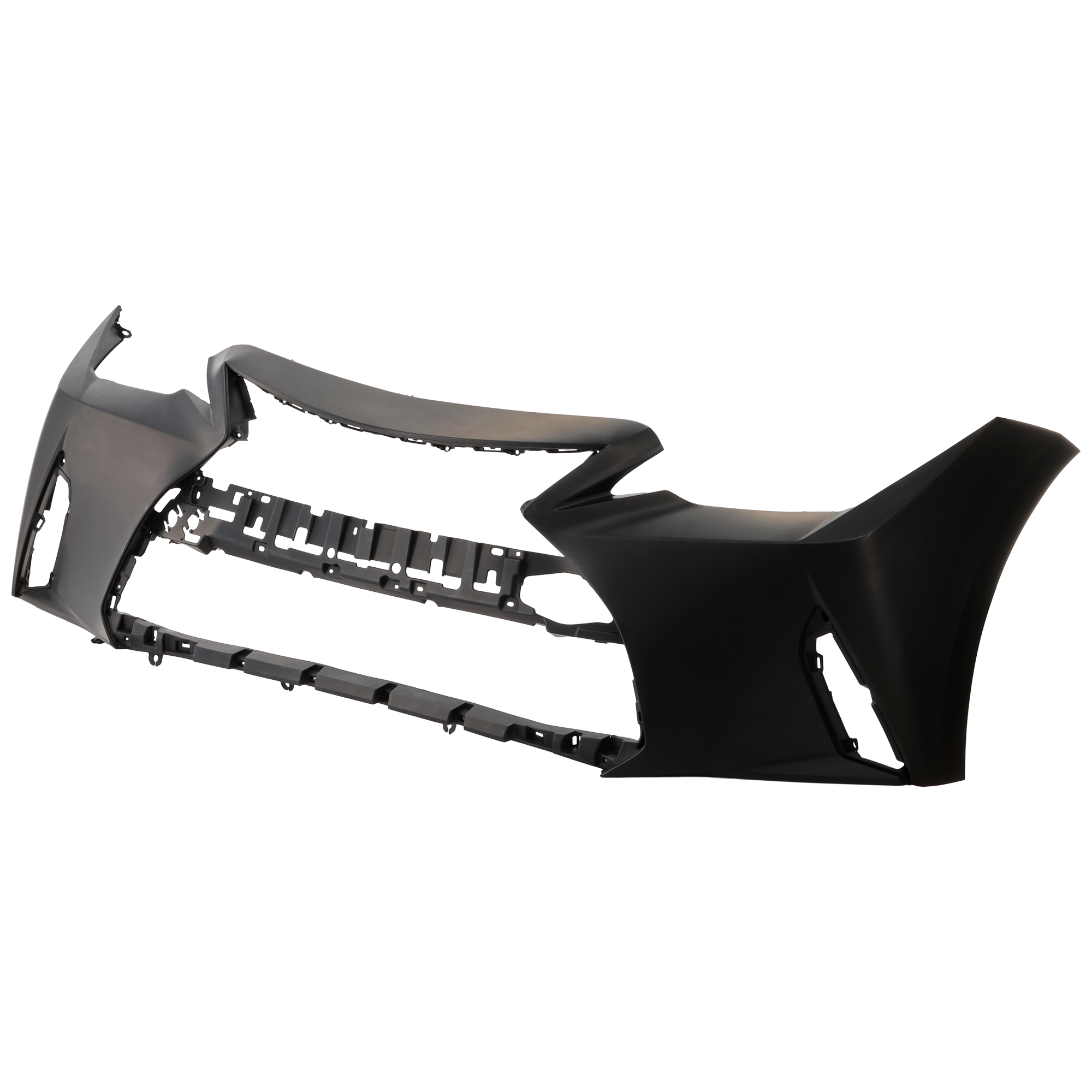 AM IS300 IS350-21-25 FRONT BUMPER COVER Primed w o F Sport Pkg w o HLW and PDC Sensor Holes SKU RL01030111P Partslink LX1000387 OEM 521195E974
