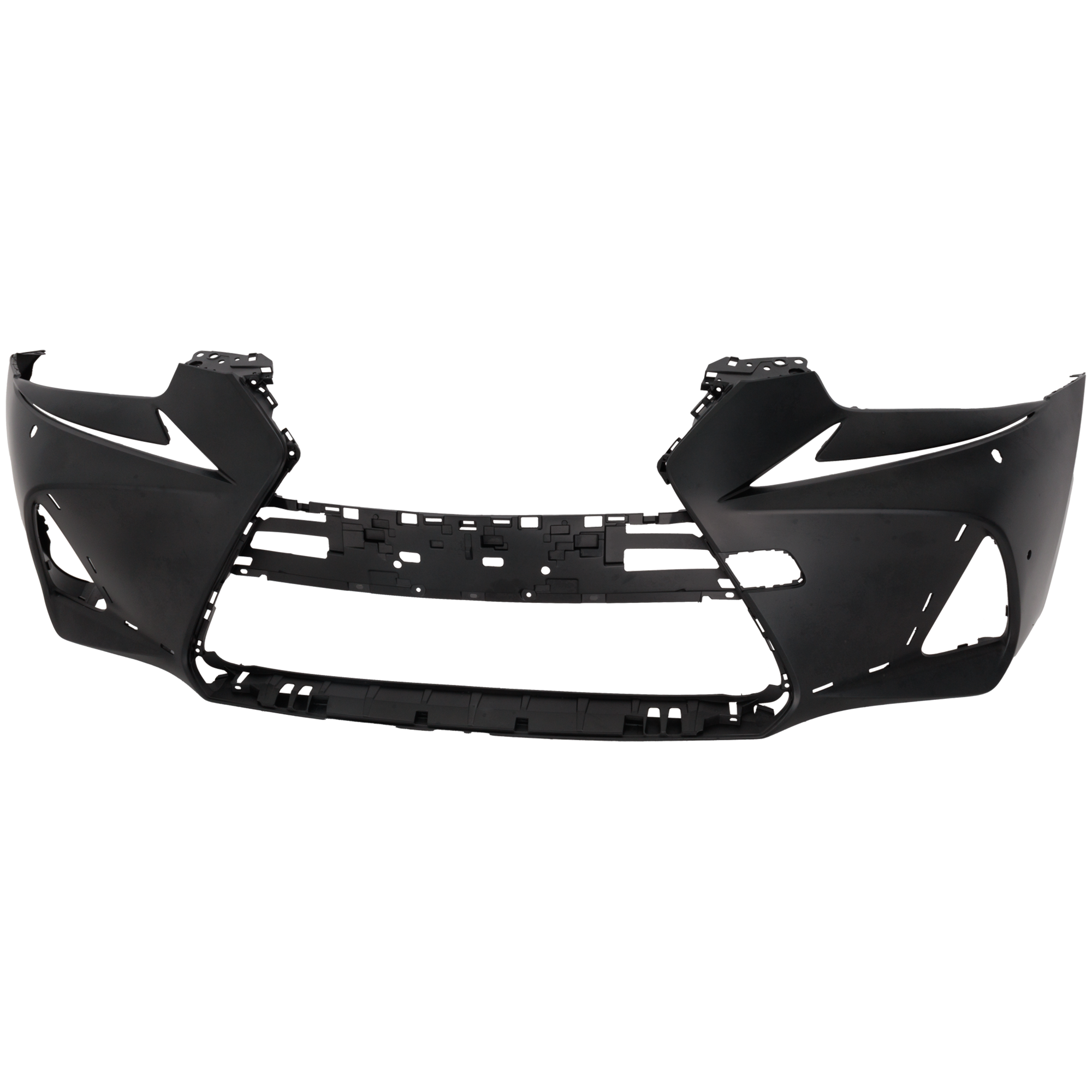 AM IS200T IS300 IS350-17-17 FRONT BUMPER COVER Primed w F Sport Pkg w HLW and PDC Sensor Holes SKU RL01030120P Partslink LX1000355 OEM 521195E926