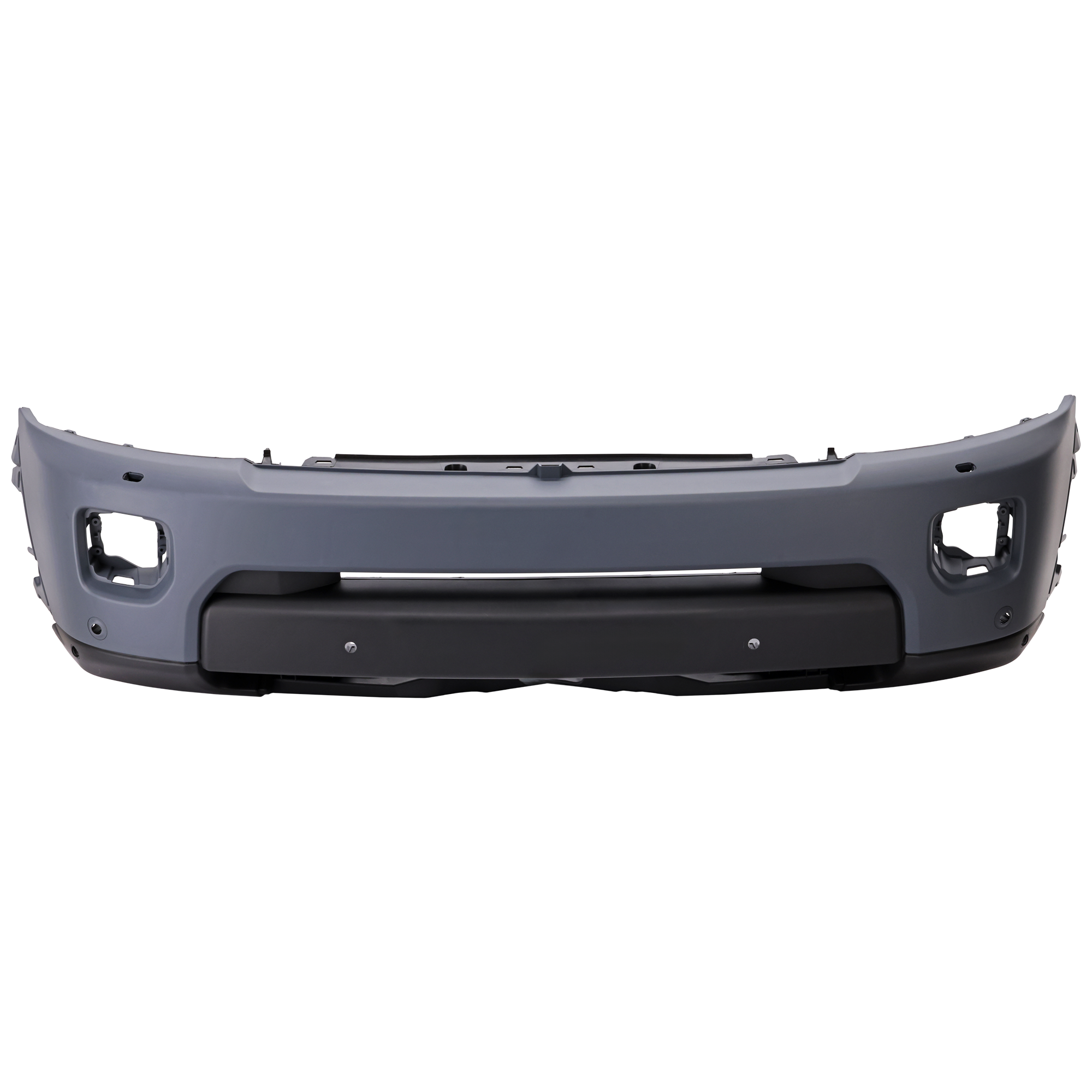 AM LR4-15-16 FRONT BUMPER COVER Primed w Headlight Washer and Parking Aid Sensor Holes w Camera SKU RL01030132P Partslink RO1000167 OEM LR064193