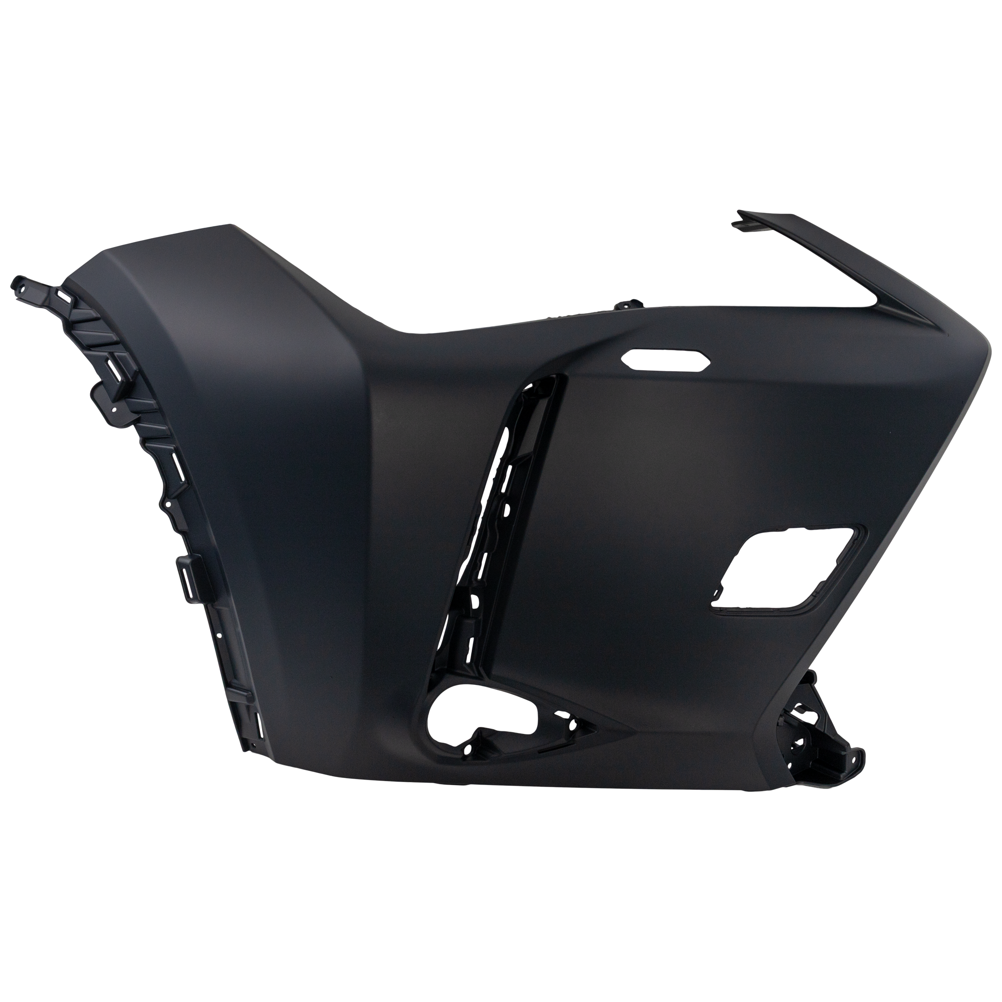 AM UX200-19-22 US200H 19-23 FRONT BUMPER END RH Primed w Headlight Washers Holes w o F Sport Package and Park Distance Control Sensor Holes CAPA SKU RL01110005Q Partslink LX1017103C