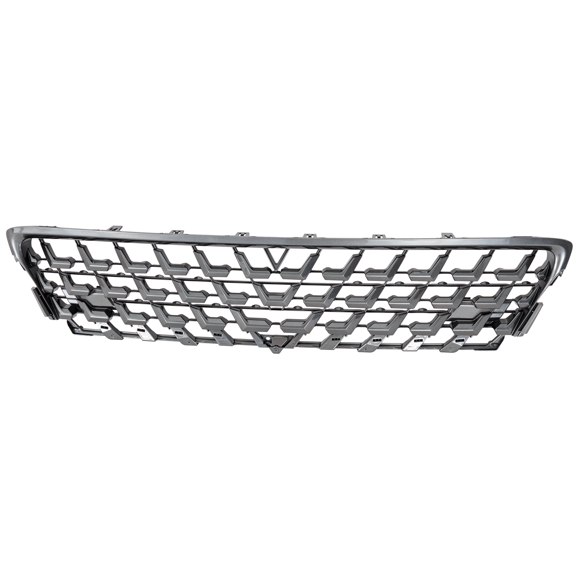 AM GX460-20-23 FRONT BUMPER GRILLE Painted Gray w o Parking Aid Sensor Holes Base Executive Luxury Premium Models CAPA SKU RL01530035Q Partslink LX1036138C OEM 5311260330