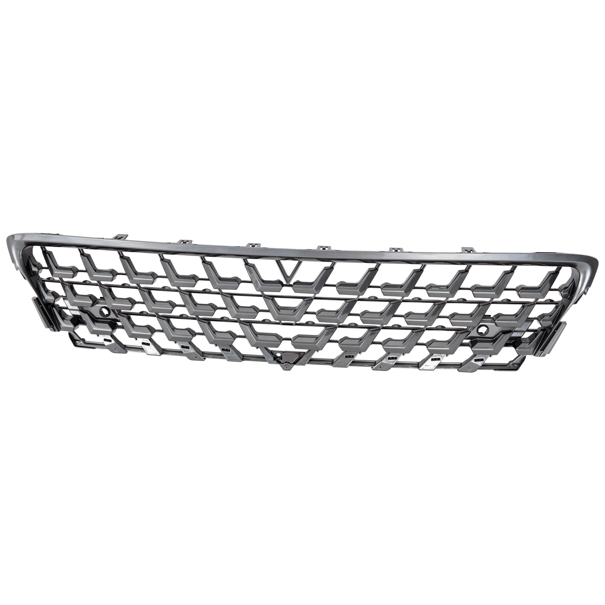 AM GX460-20-23 FRONT BUMPER GRILLE Painted Gray w Parking Aid Sensor Holes Base Executive Luxury Premium Models CAPA SKU RL01530036Q Partslink LX1036139C OEM 5311260340