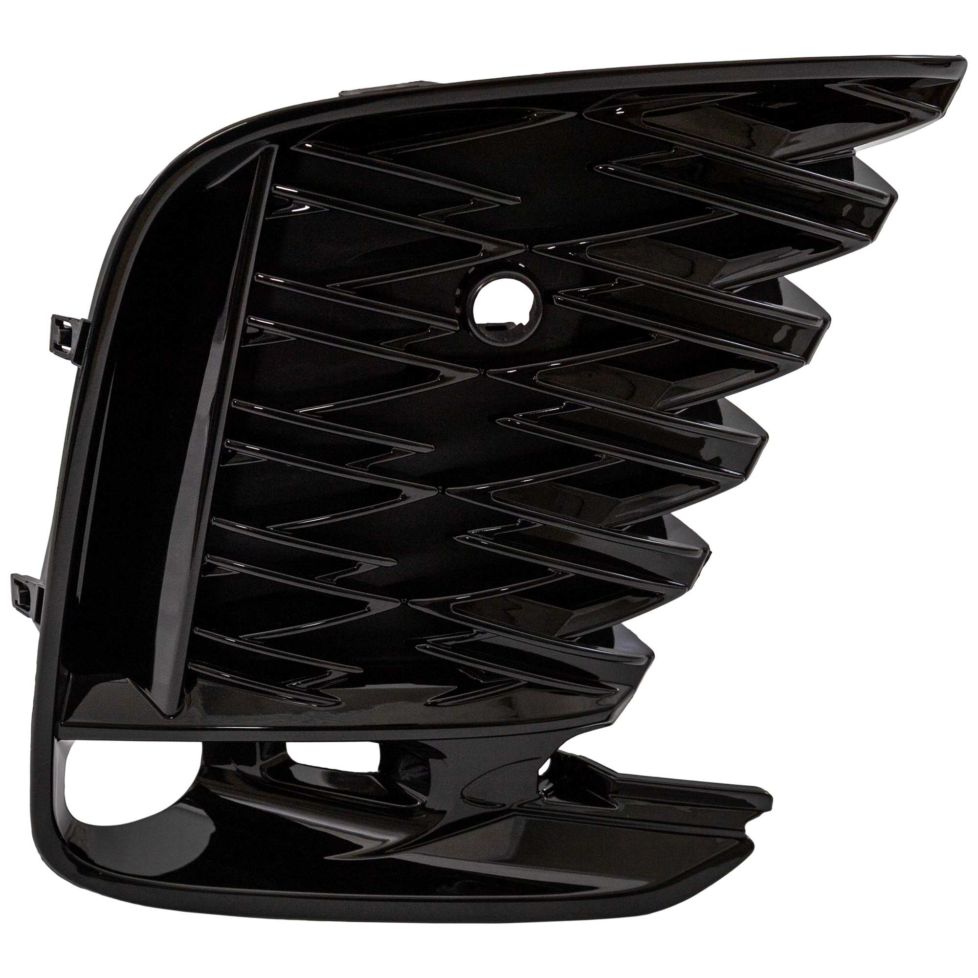 AM RX350 RX500H 23-24 FRONT BUMPER GRILLE RH Primed w F Sport Package Parking Aid Sensor Holes and Cornering Lamps SKU RL01530043 Partslink LX1039157 OEM 531030E060