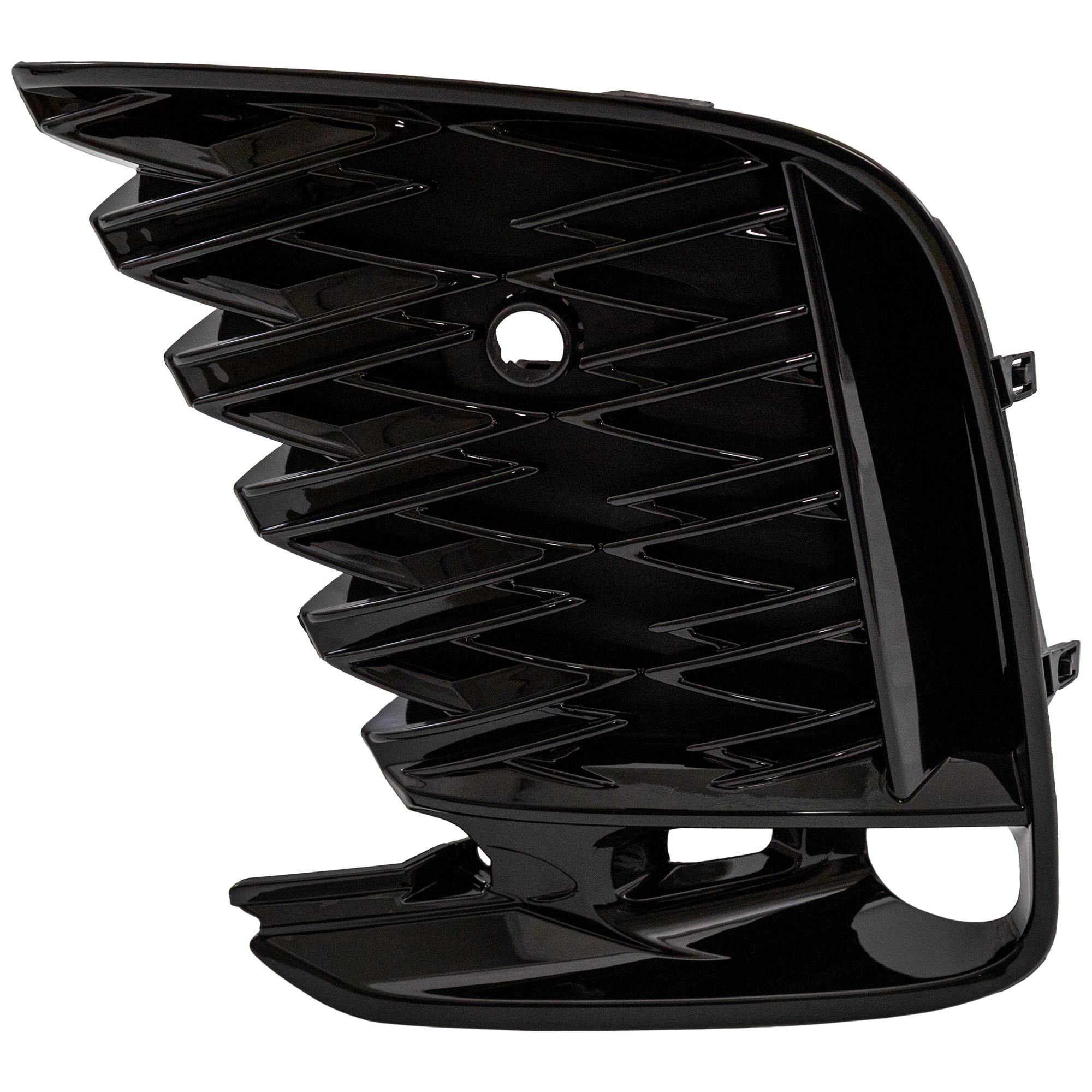 AM RX350 RX500H 23-24 FRONT BUMPER GRILLE LH Primed w F Sport Package Parking Aid Sensor Holes and Cornering Lamps SKU RL01530044 Partslink LX1038157 OEM 531040E060
