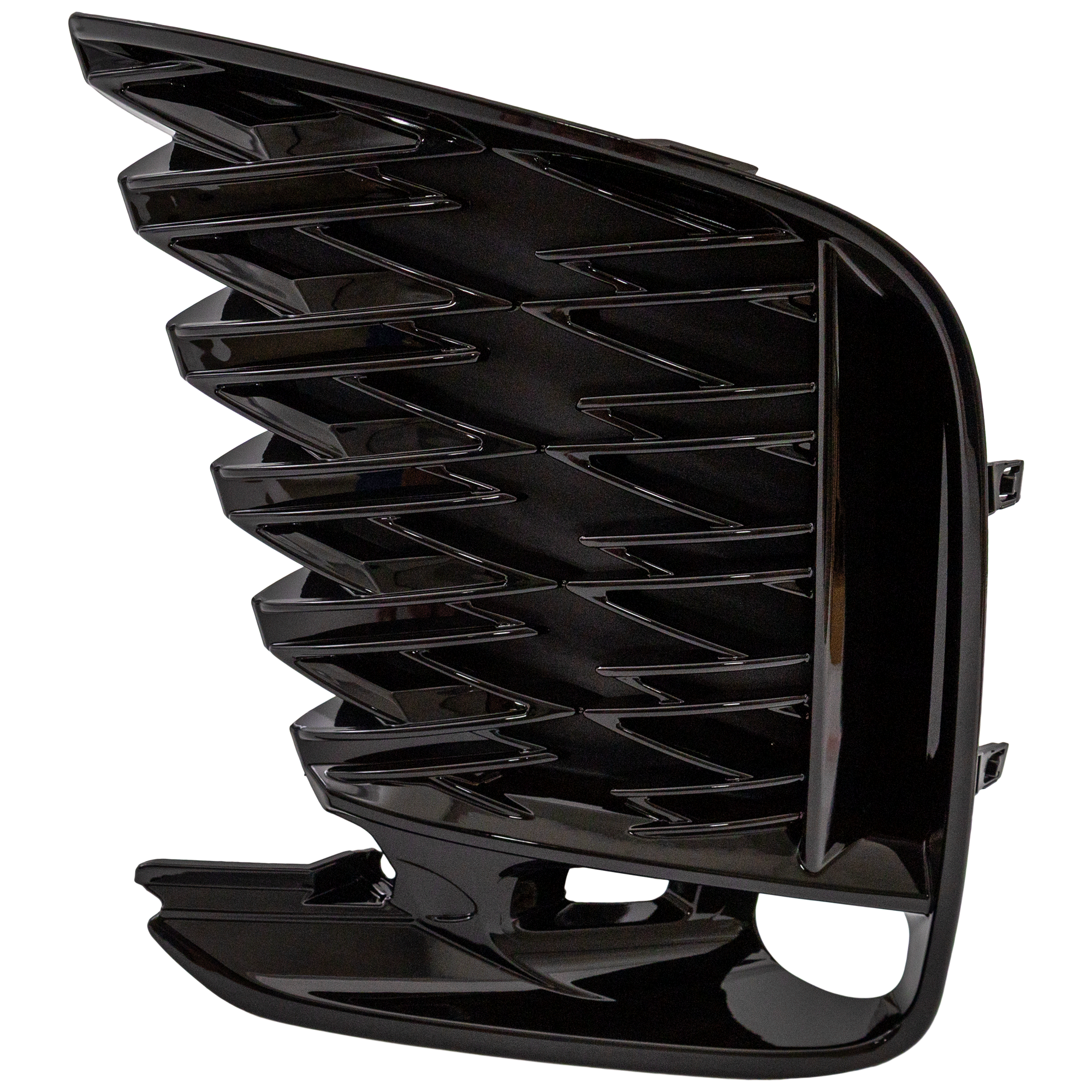 AM RX350 RX500H 23-24 FRONT BUMPER GRILLE LH Primed w F Sport Package and Cornering Lamps w o Parking Aid Sensor Holes SKU RL01530048 Partslink LX1038155 OEM 531040E080