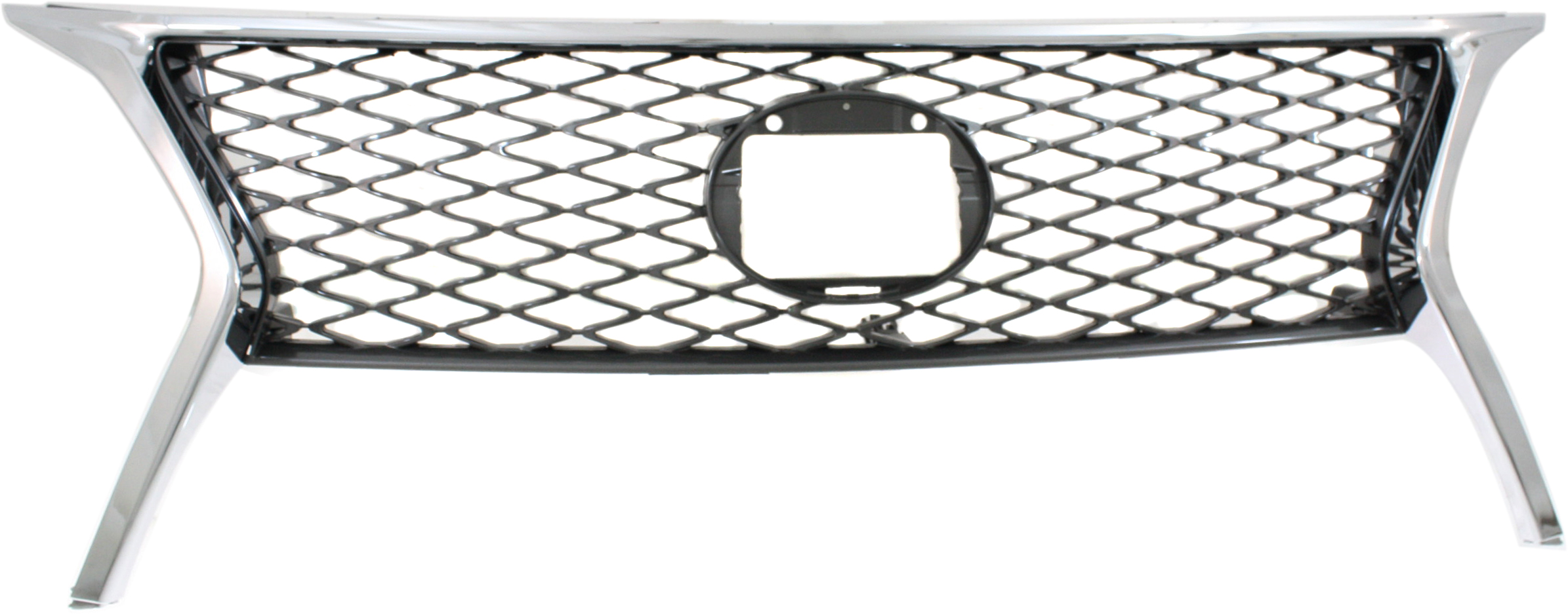 AM RX350-13-15 GRILLE Chrome Shell Dark Gray Insert w F Sport Pkg 8 Speed Trans Canada Built SKU RL07010003 Partslink LX1200178 OEM 531010E150