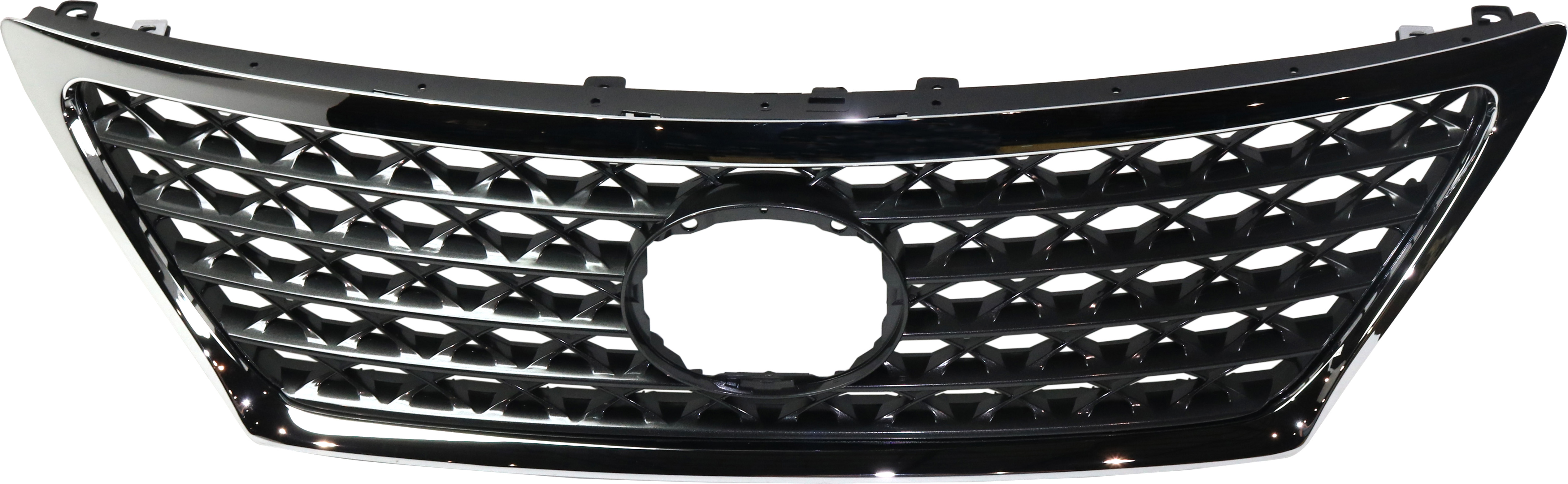 AM LS460-10-12 GRILLE Chrome Shell Painted Gray Insert w Pre Collision System SKU RL07010019 Partslink LX1200176 OEM 5310050903
