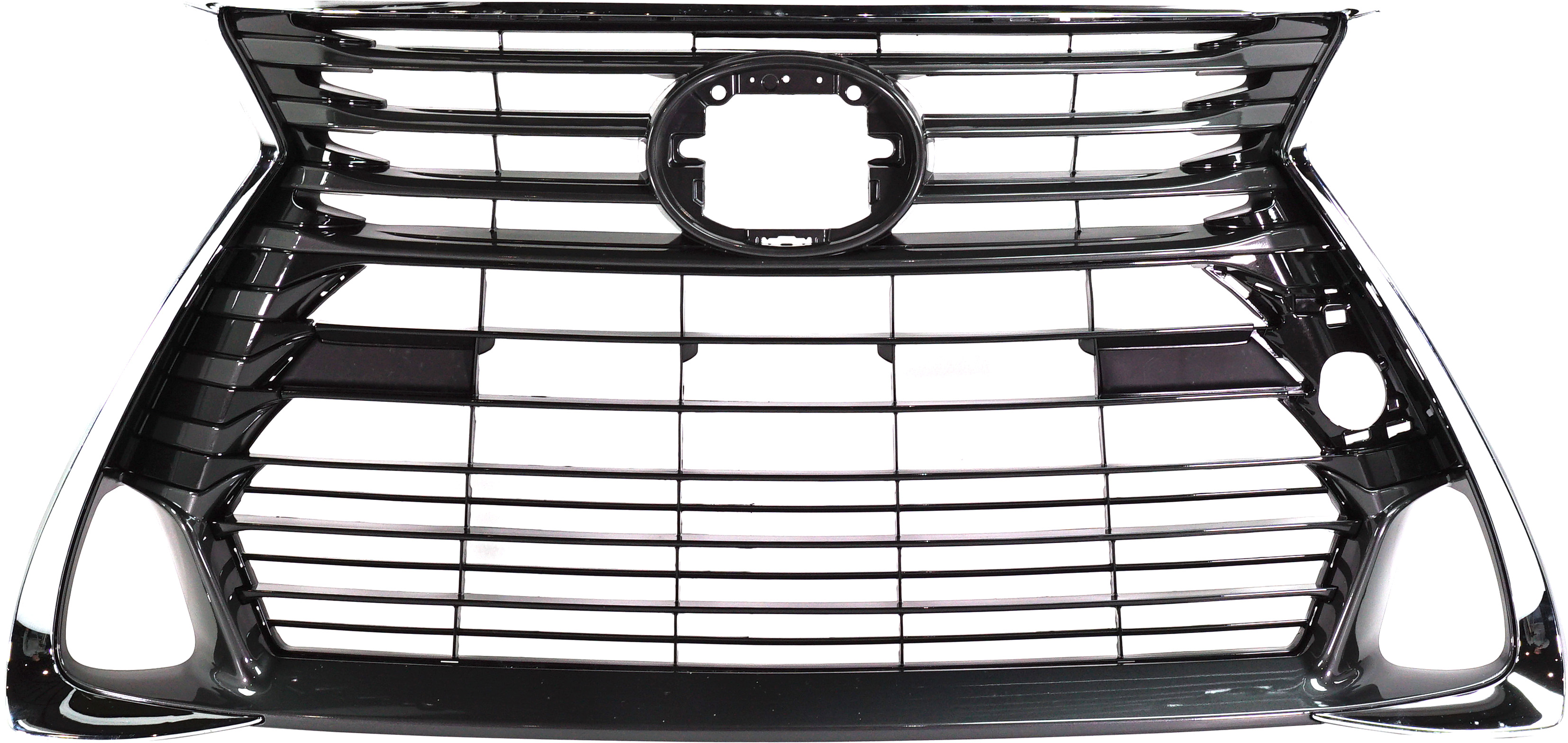 AM GS200T GS450H 16-20 GRILLE Painted Dark Gray Shell and Insert w Chr Mldg w o F Sport Pkg w o Parking Aid Sensor Holes SKU RL07010023 Partslink LX1200188 OEM 5310130860
