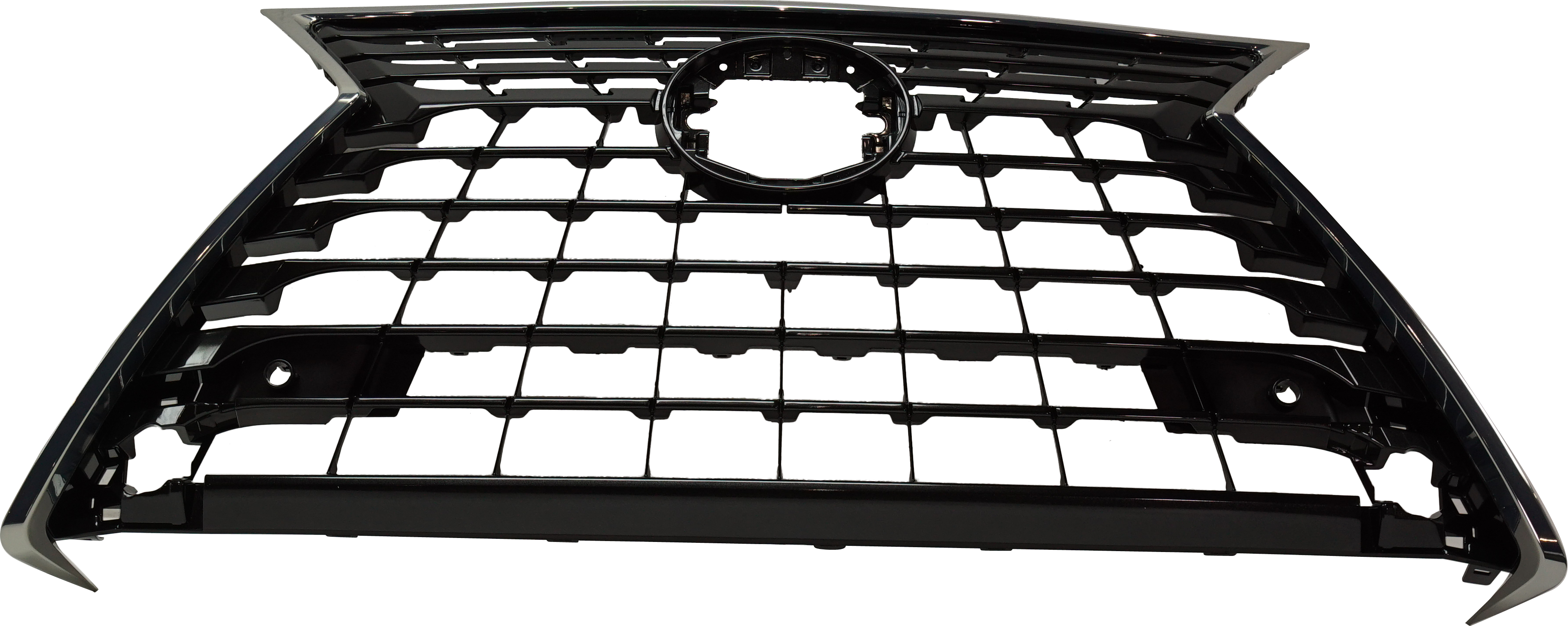 AM NX300H NX300-18-19 GRILLE Painted Silver Gray w Satin Frame w Park Distance Control Sensor Holes NX300 w o F Sport Pkg SKU RL07010031 Partslink LX1200198 OEM 5310178140