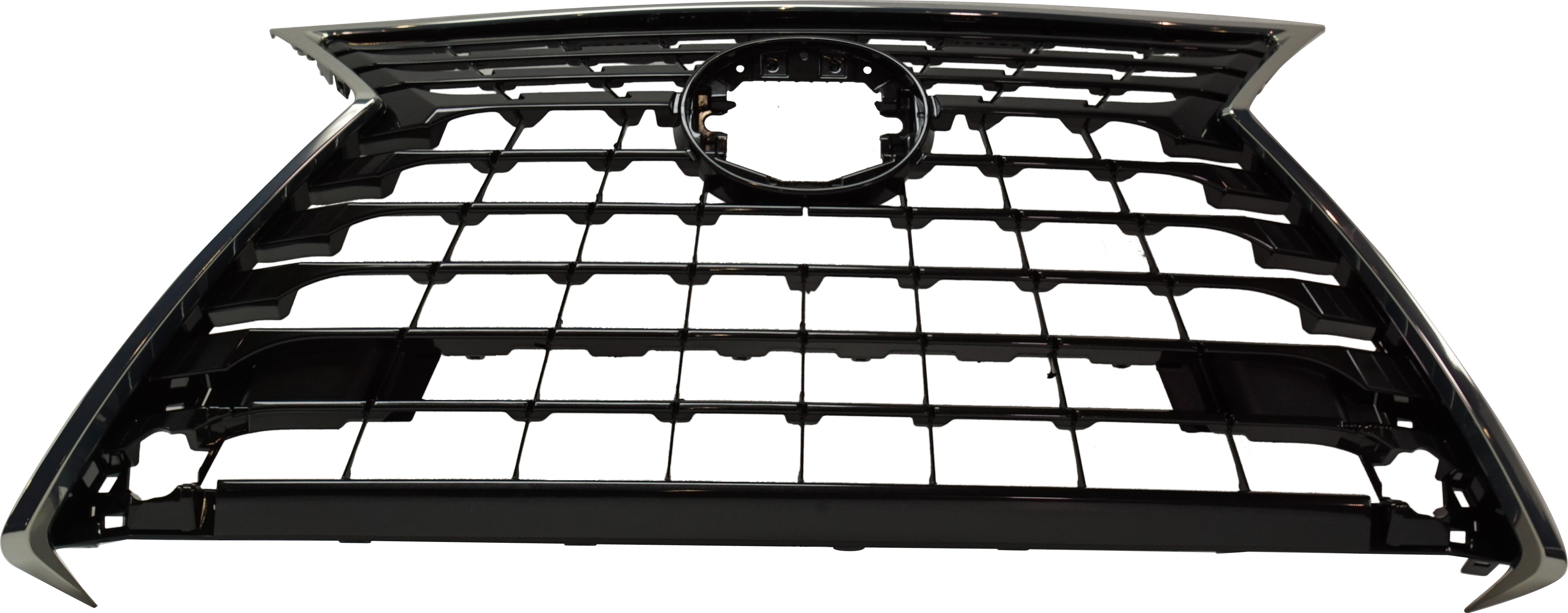 AM NX300H NX300-18-19 GRILLE Painted Silver Gray w Satin Frame w o Park Distance Control Sensor Holes NX300 w o F Sport Pkg SKU RL07010032 Partslink LX1200197 OEM 5310178180