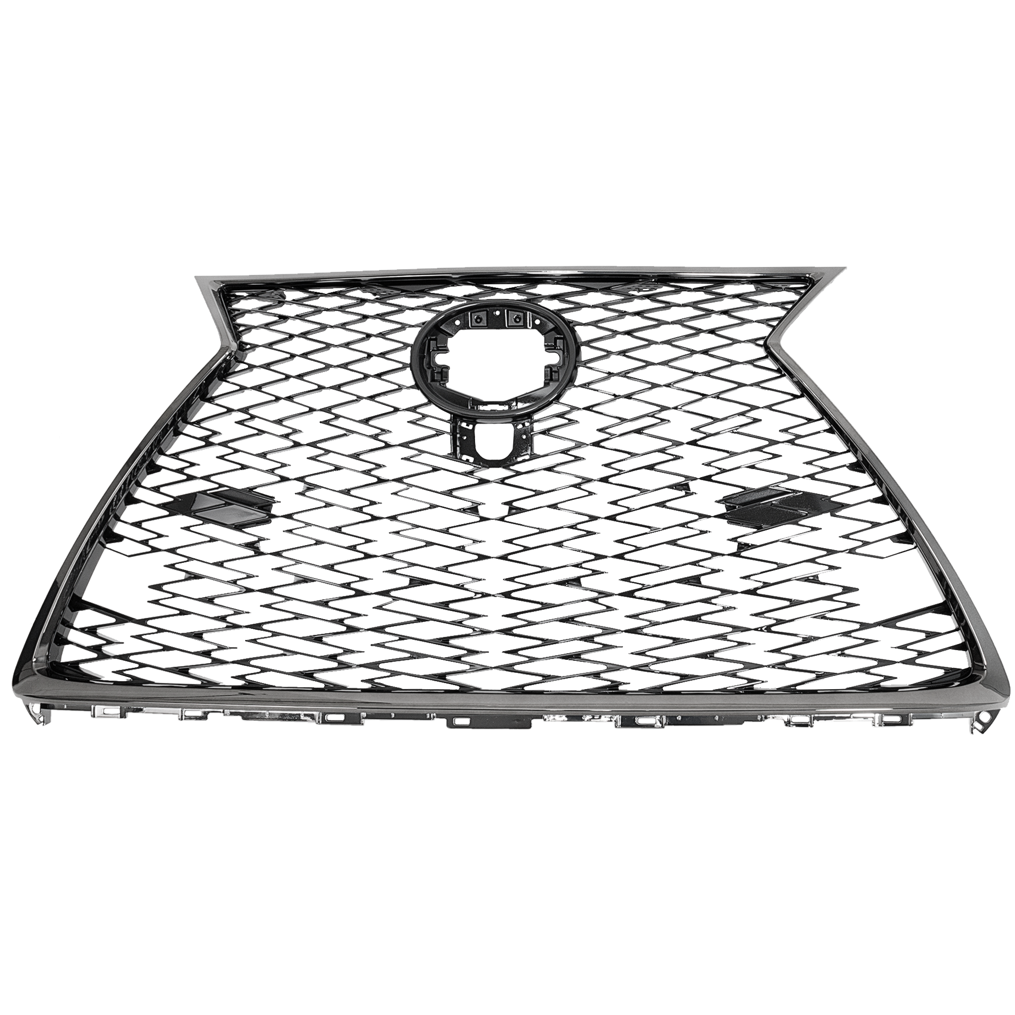 AM NX300-18-19 GRILLE Chrome Molding Bright Dark Gray Insert w F Sport Pkg w o Park Distance Sensor SKU RL07010037 Partslink LX1200203 OEM 5310178170