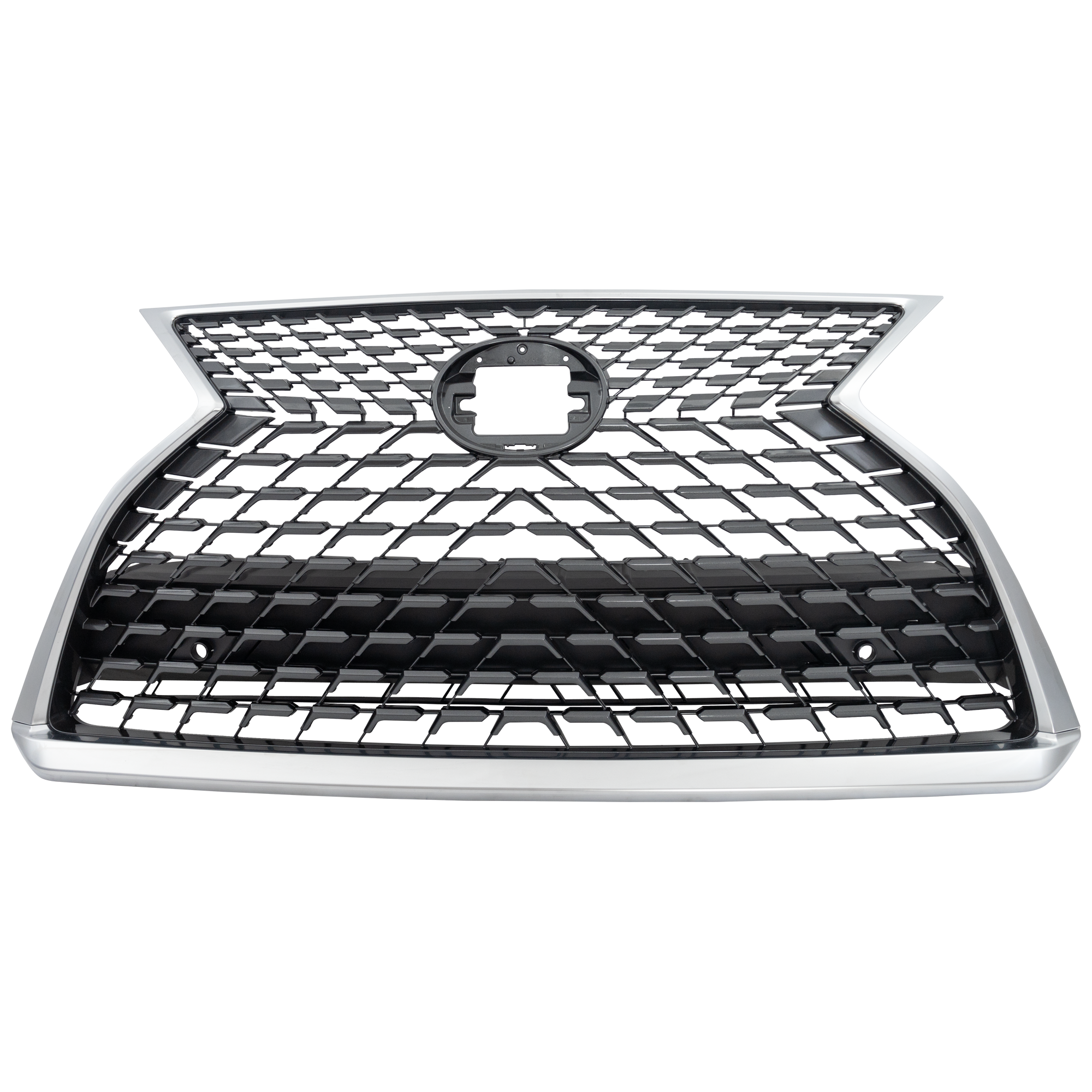 AM RX350 RX450H 20-22 GRILLE Chrome Shell Painted Dark Gray Insert RX350-350L Canada Built Vehicle w Parking Aid Sensor Holes w o F Sport Pkg and Camera Hole SKU RL07010050 Partslink LX1200212 OEM 531010E400