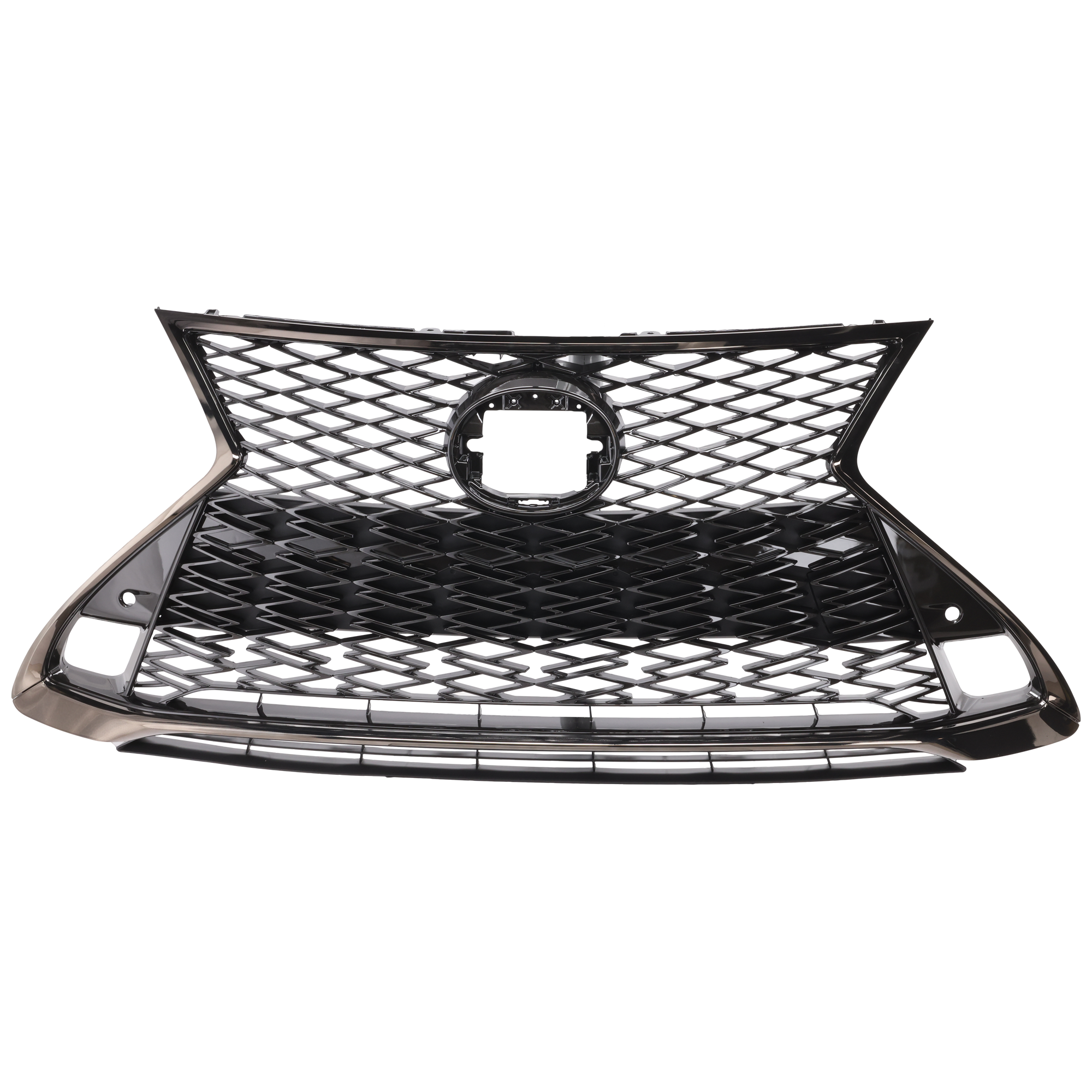 AM RC300 RC350-19-22 GRILLE Chrome w F Sport Package and Park Distance Control Sensor Holes w o Black Line Edition SKU RL07010082 Partslink LX1200231 OEM 5310024320