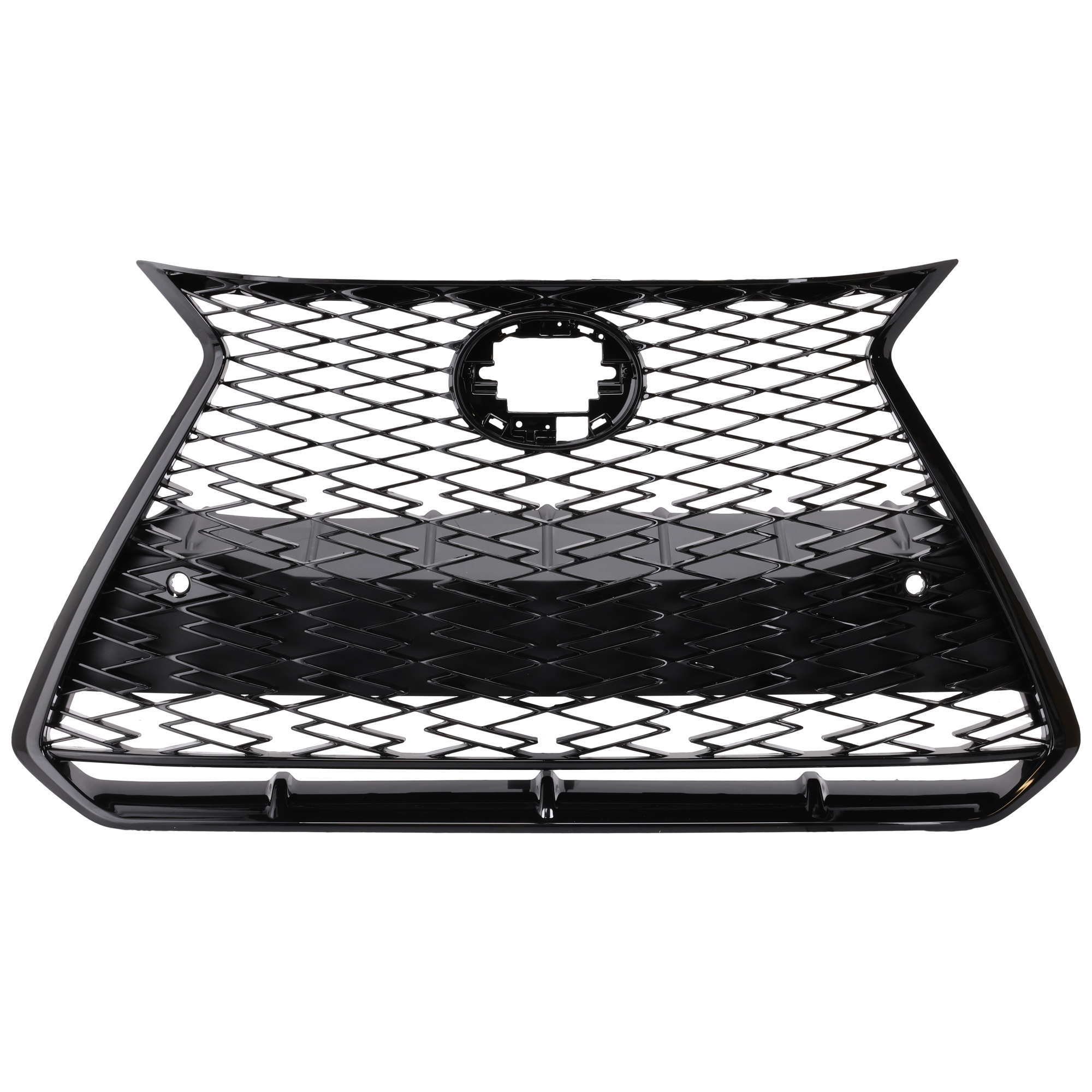 AM NX250-350-22-25 GRILLE Black w F Sport Package w o Front View Camera w Park Distance Control Sensor Holes North America Built Vehicle SKU RL07010103 Partslink LX1200238 OEM 53101F6040