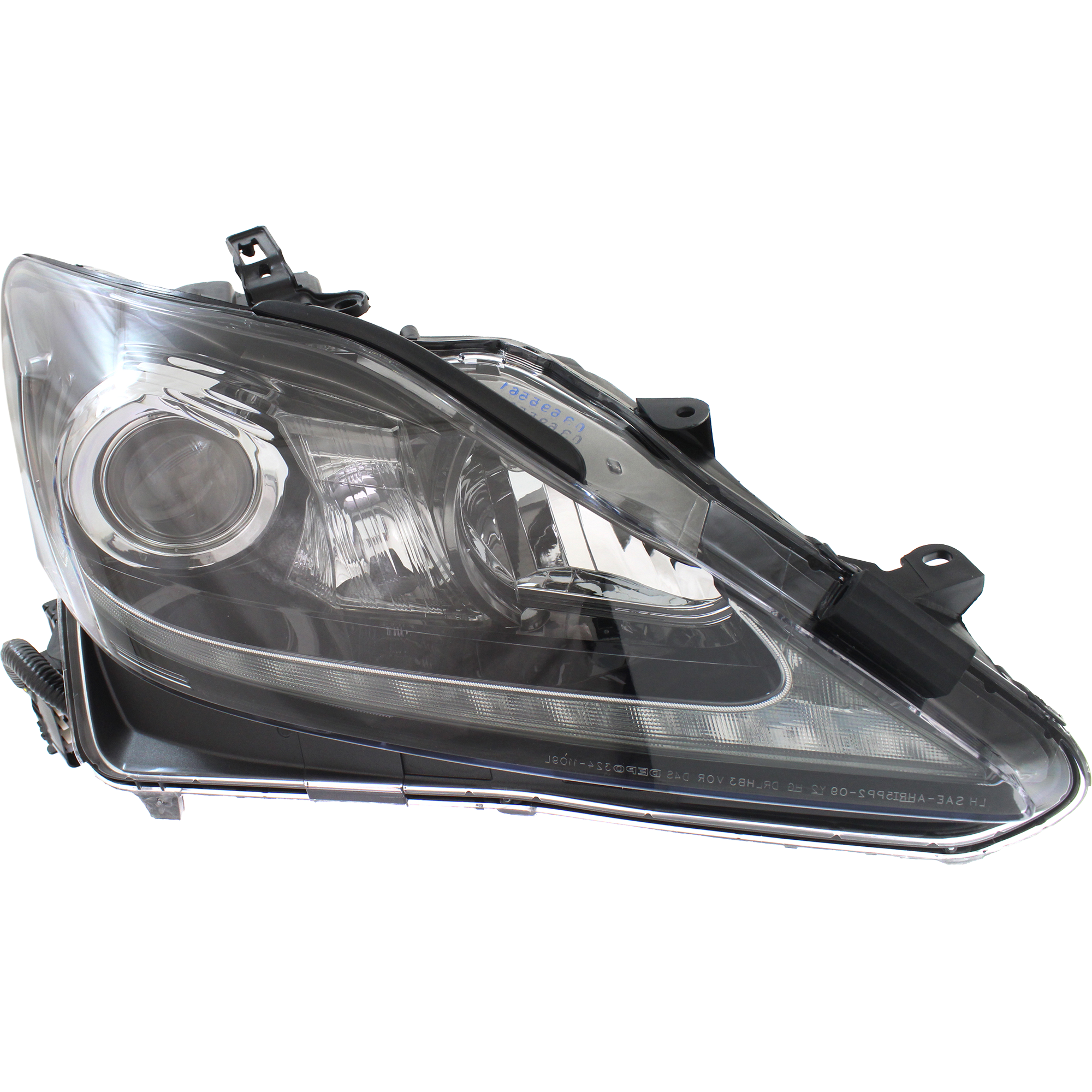 AM IS250 IS350-12-13 HEAD LAMP RH Lens and Housing HID Xenon w o HID Kit Exc. C Model SKU RL10010003 Partslink LX2519134 OEM 8114553543
