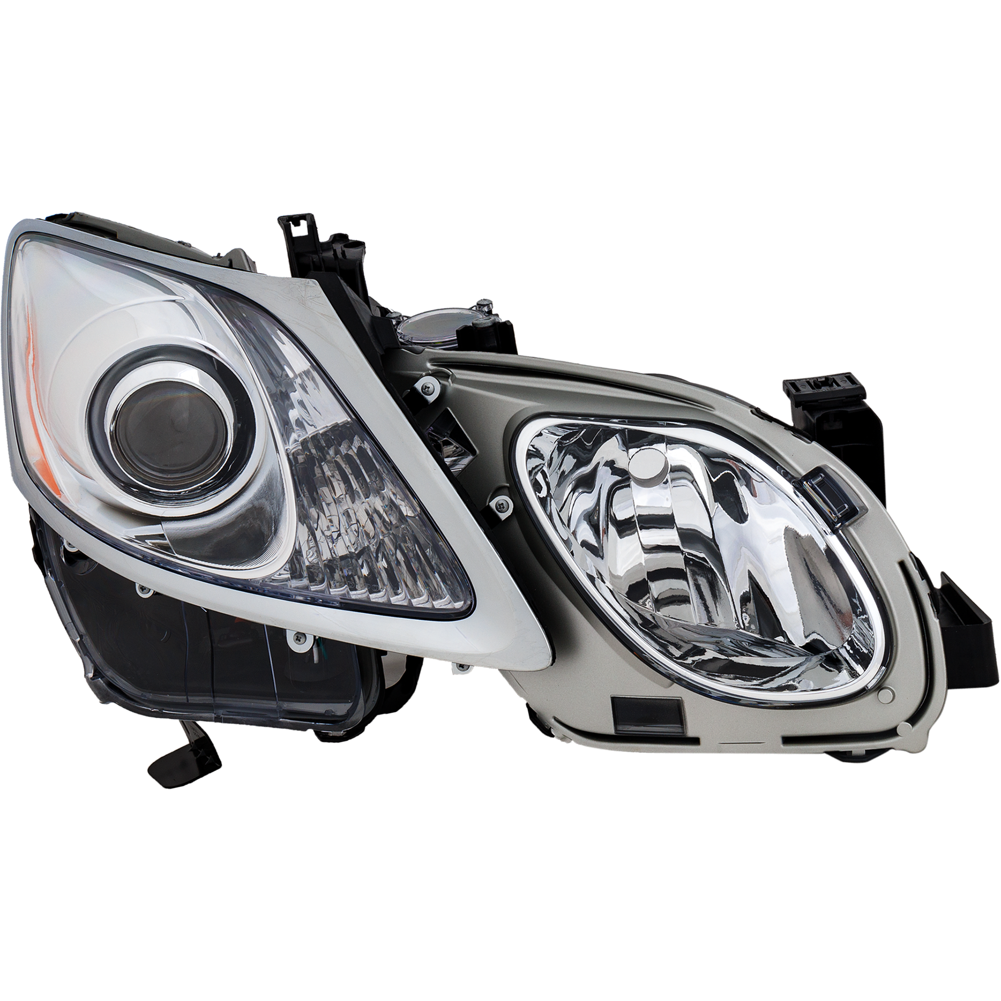 AM GS350 GS430 GS460-07-11 HEAD LAMP RH Lens and Housing w o Adaptive Headlight w o HLW Holes SKU RL10010009 Partslink LX2519145 OEM 8114030B61