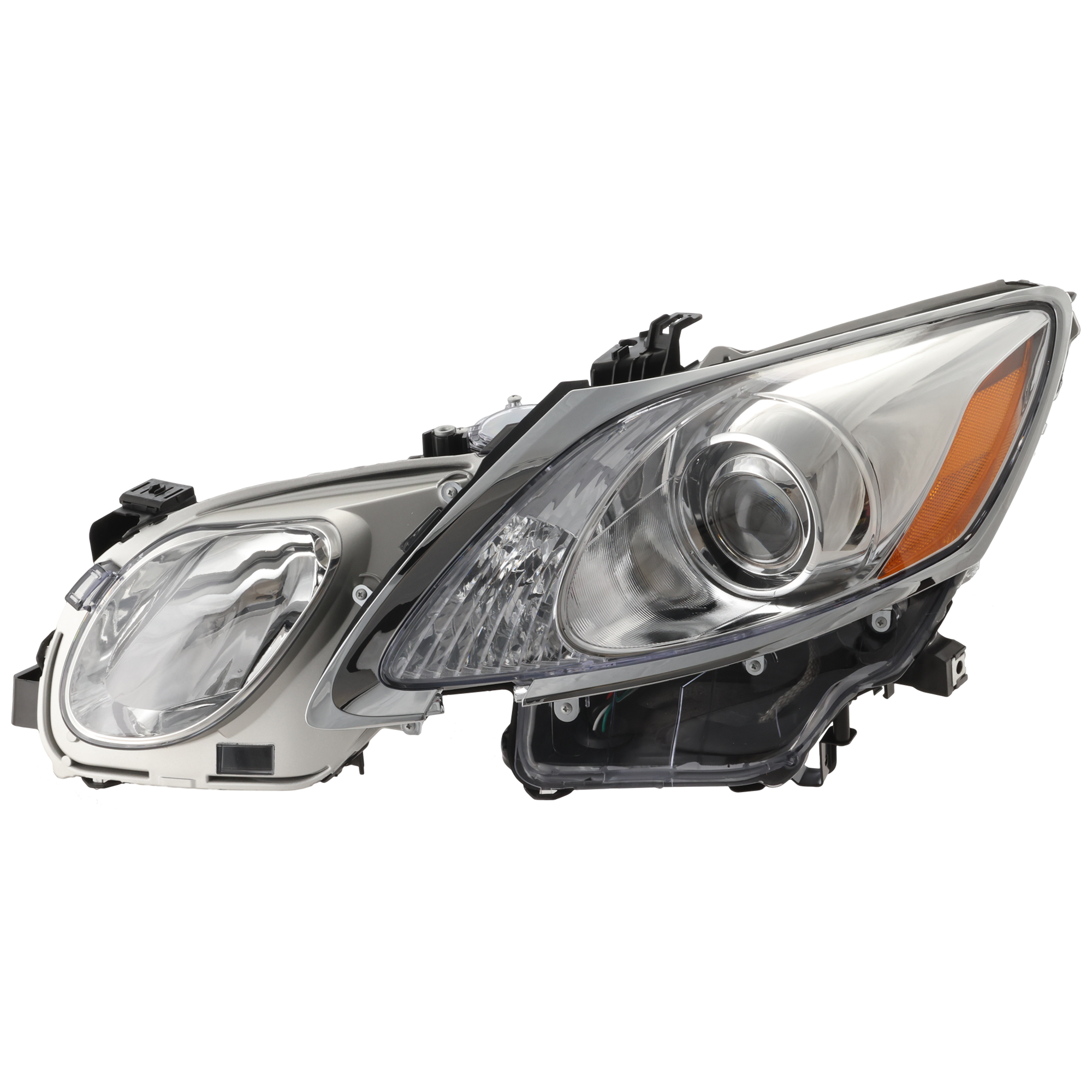 AM GS350 GS430 GS460-07-11 HEAD LAMP LH Lens and Housing w o Adaptive Headlight w HLW Holes CAPA SKU RL10010012Q Partslink LX2518156C OEM 8107030B82