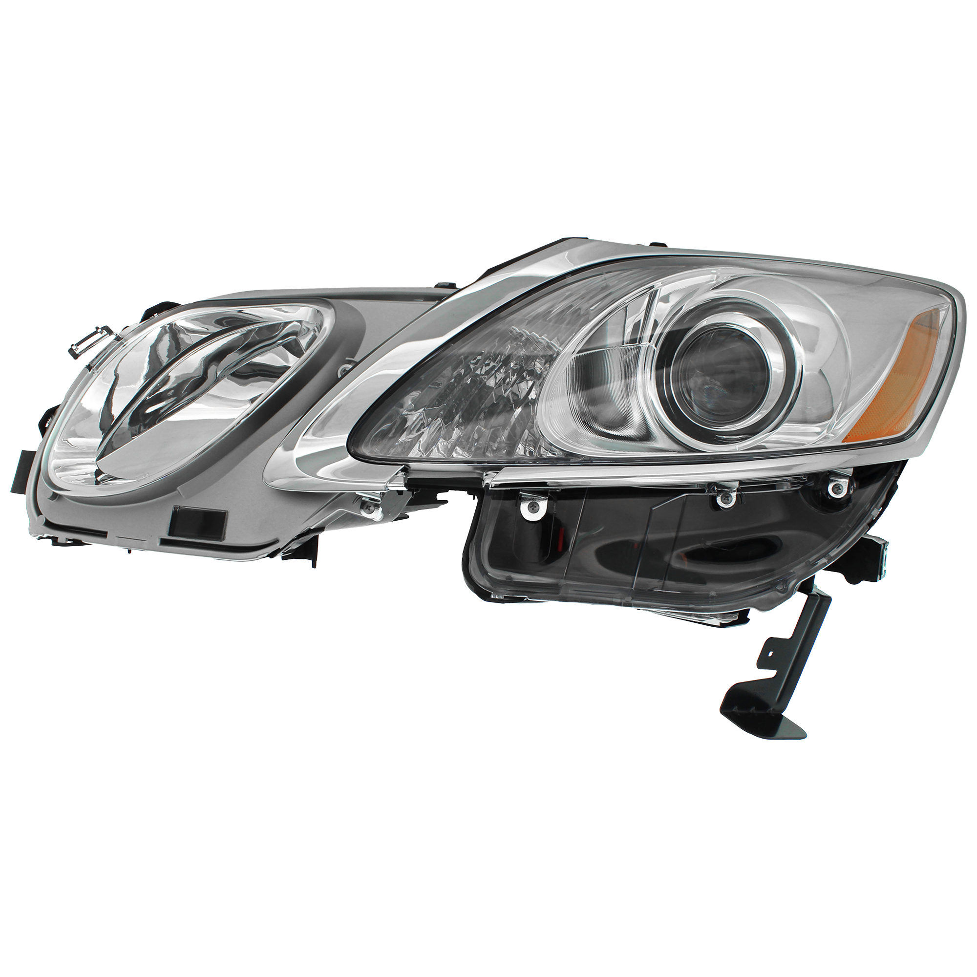 AM GS350 GS430 GS460-07-11 HEAD LAMP LH Lens and Housing w o Adaptive Headlight w HLW Holes SKU RL10010012 Partslink LX2518156 OEM 8107030B82