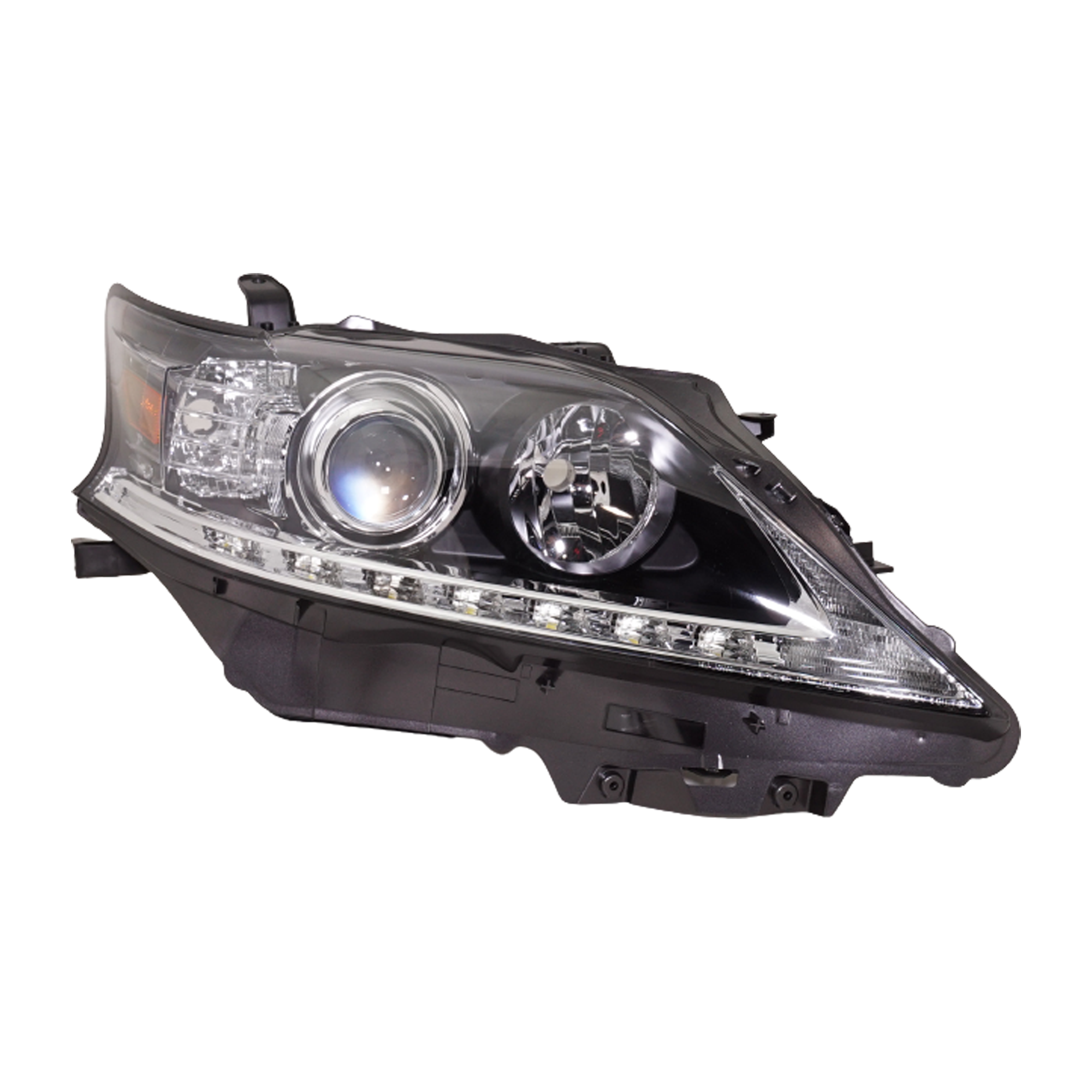 AM RX350-13-15 RX450H 15-15 HEAD LAMP RH Lens and Housing HID Xenon Canada Built CAPA SKU RL10010025Q Partslink LX2519144C OEM 811300E160