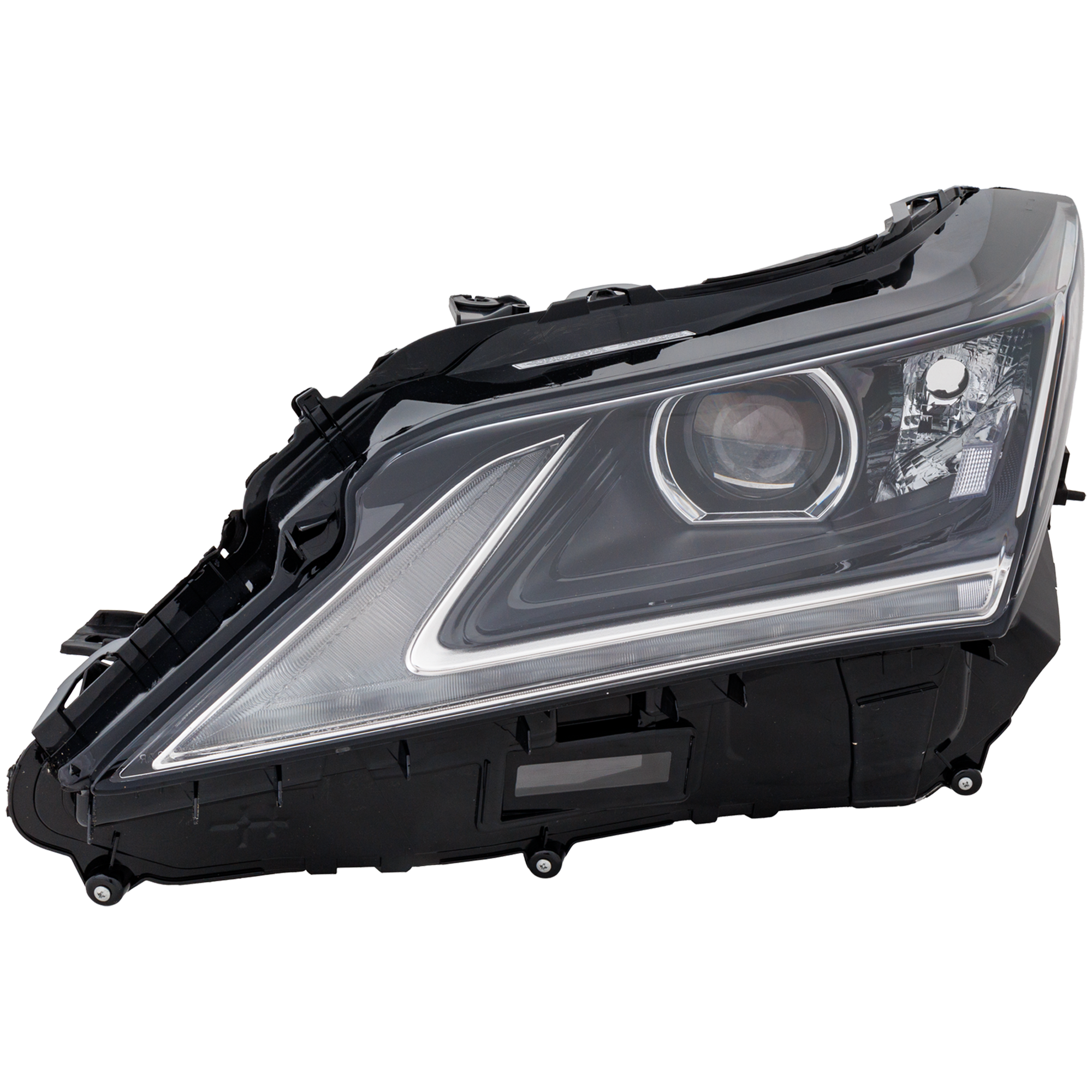 AM RX350-16-19 RX450HL 18-19 HEAD LAMP LH Lens and Housing Halogen Single Beam RX350 Japan Built Vehicle w o CCS RX450HL w o HLW CAPA SKU RL10010044Q Partslink LX2518165C OEM 8107048E01
