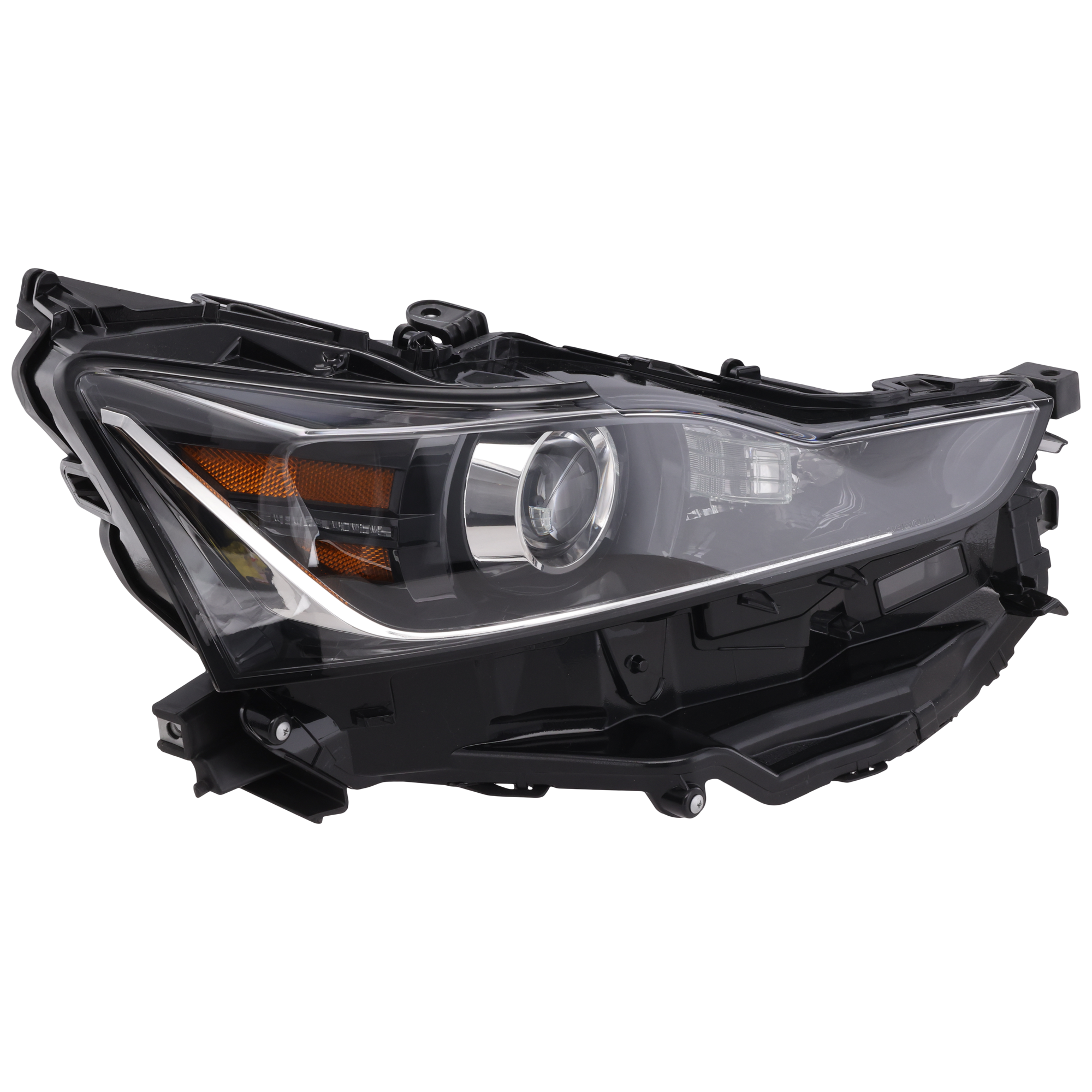 AM IS200T 350-17-20 HEAD LAMP RH Lens and Housing LED w o Adaptive Headlight w Auto Leveling Lights w o LED Signal Lights SKU RL10010045 OEM 8114553810 PFM