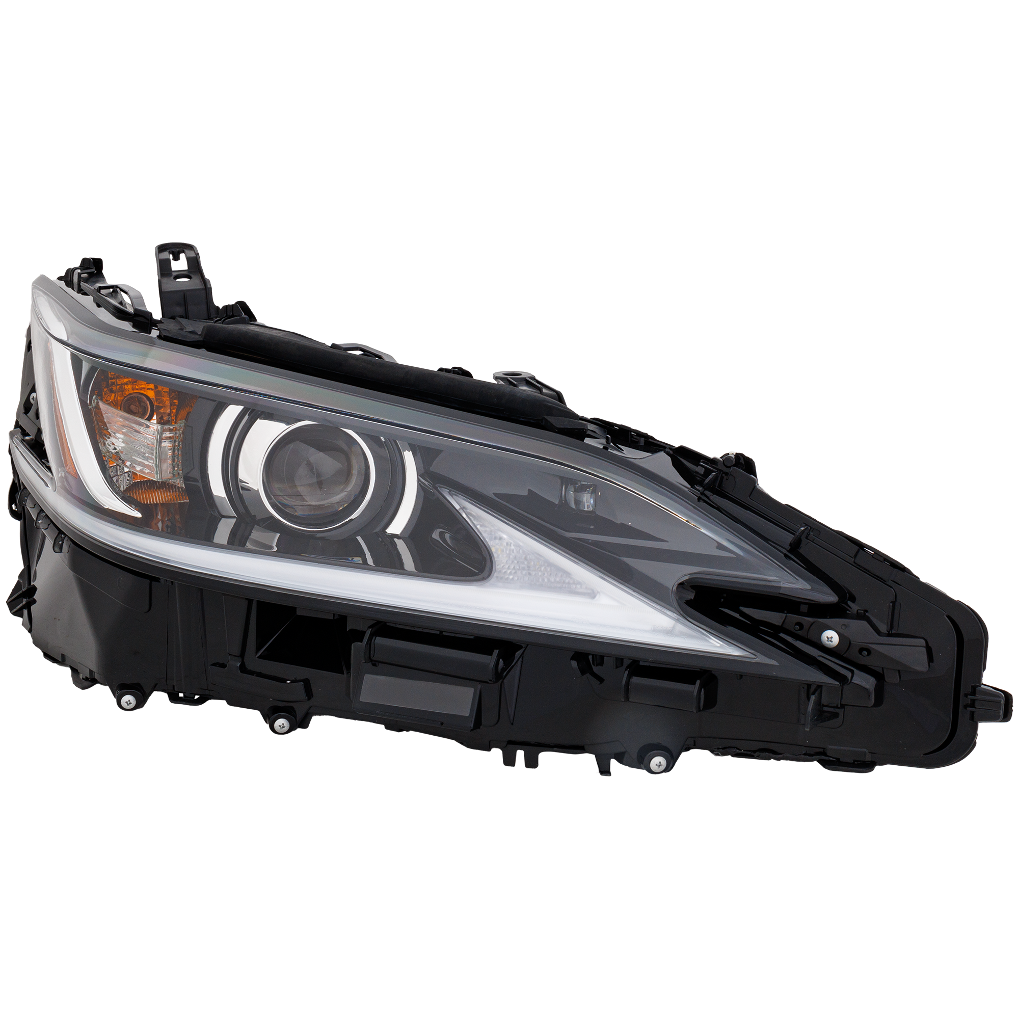 AM ES300H ES350-19-21 HEAD LAMP RH Assembly w o LED Signal Light North America Built Vehicle SKU RL10010055 Partslink LX2503183 OEM 8111006C91