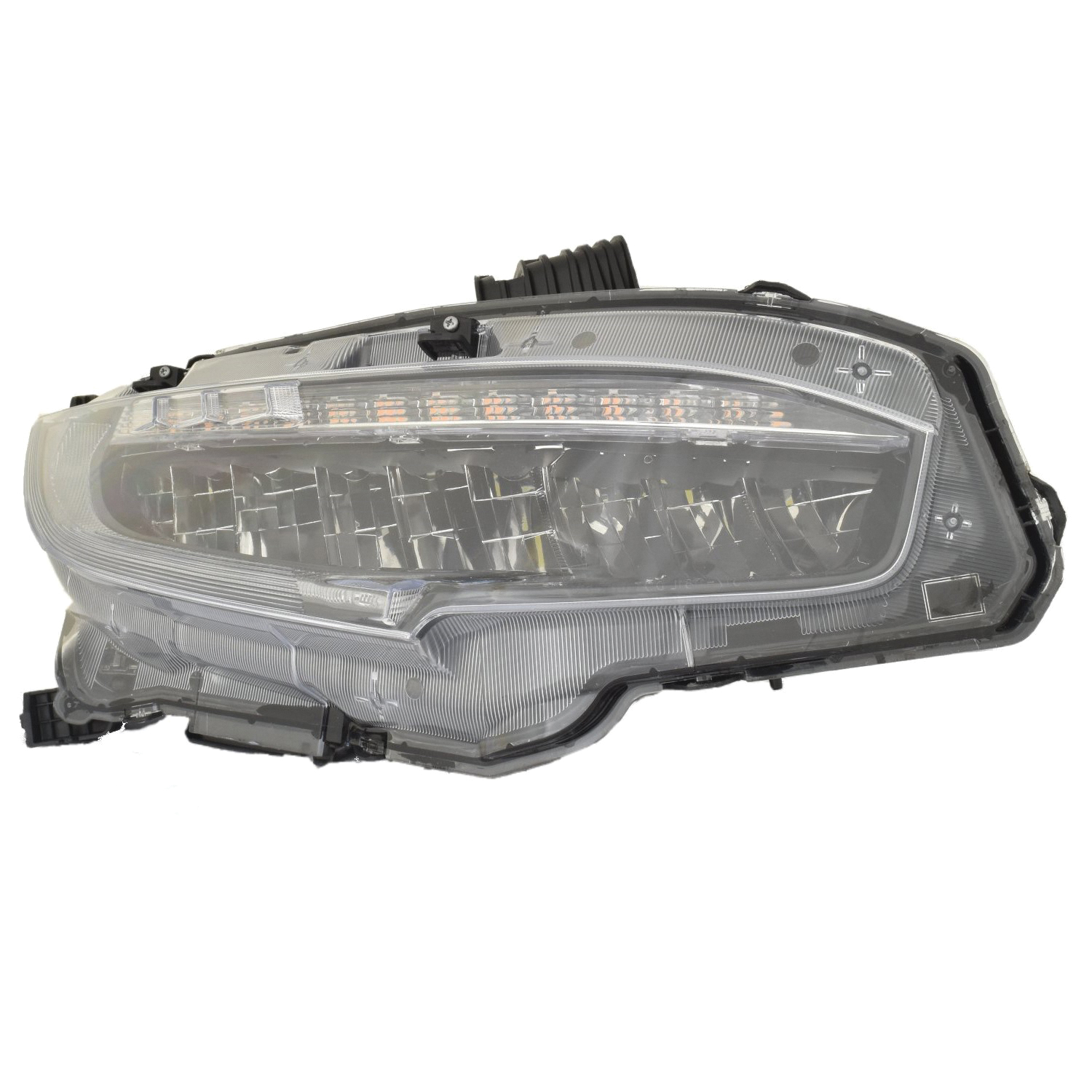 AM CIVIC 20-21 HEAD LAMP RH Assembly LED Sedan Hatchback 20-21 Coupe 20-20 Touring Model North America Built Vehicle CAPA SKU RL10010081AQ Partslink HO2503199C OEM 33100TBAA23