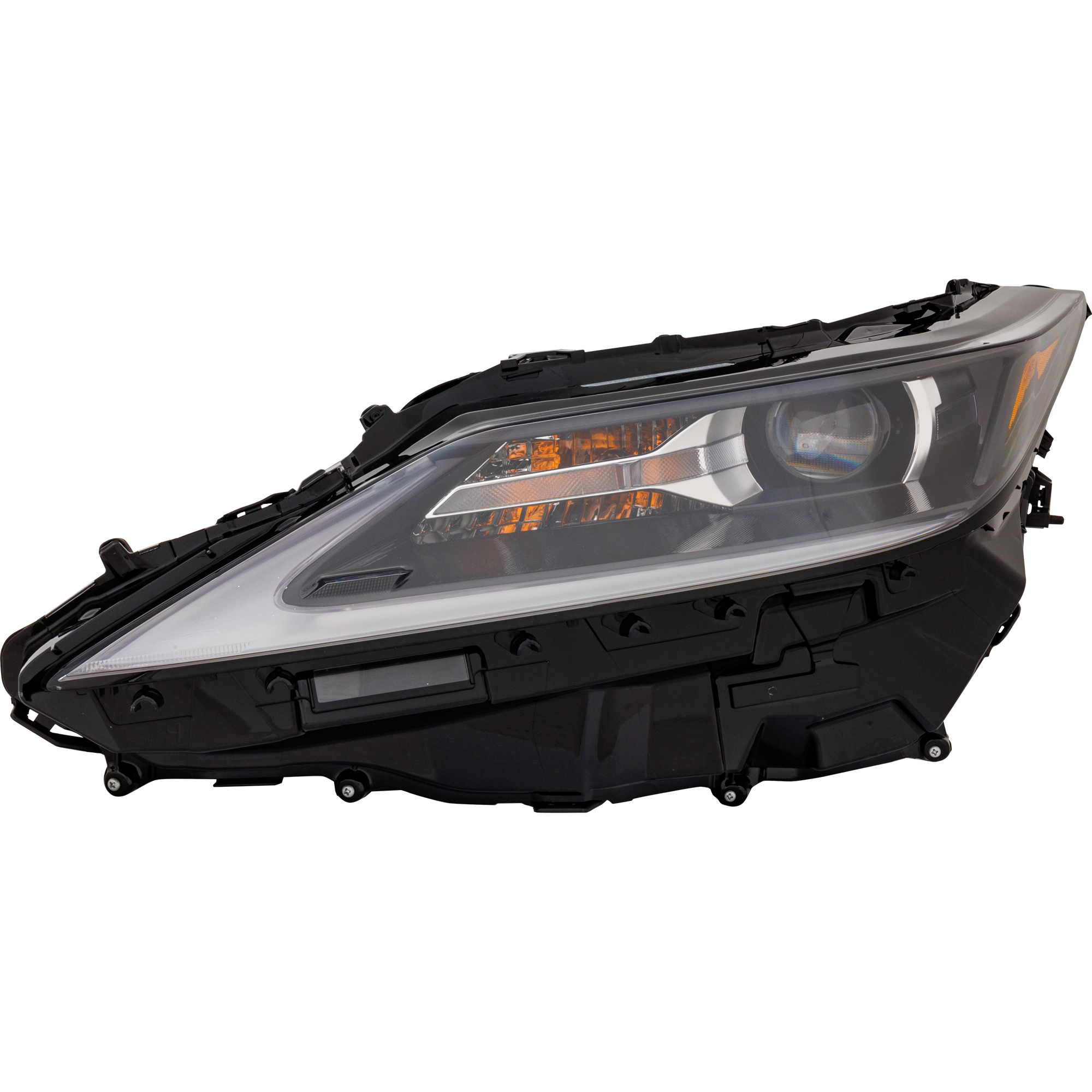 AM RX350 RX350L 20-22 RX450H 20-22 HEAD LAMP LH Assembly LED Single Beam w o Headlight Washers RX350 RX350L Canada Built Vehicle CAPA SKU RL10010092AQ Partslink LX2502187C OEM 811500E570