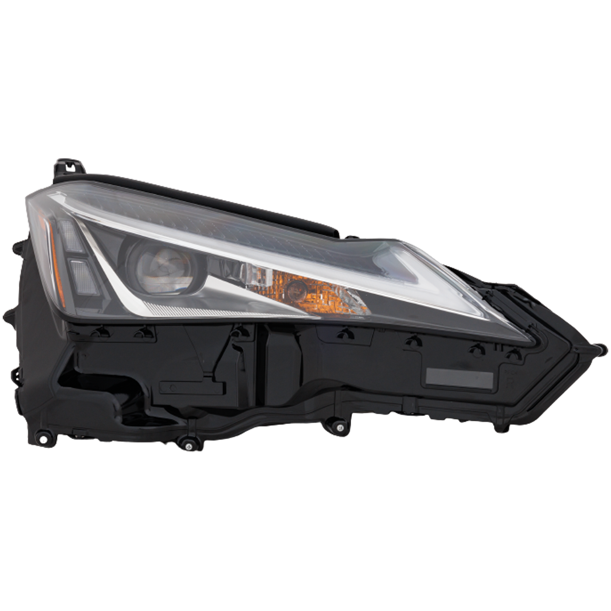 AM UX200 UX250H 19-22 HEAD LAMP RH Assembly LED Single Beam w Fog Light w o Logo SKU RL10010101A Partslink LX2503189 OEM 8114576231-8114576230