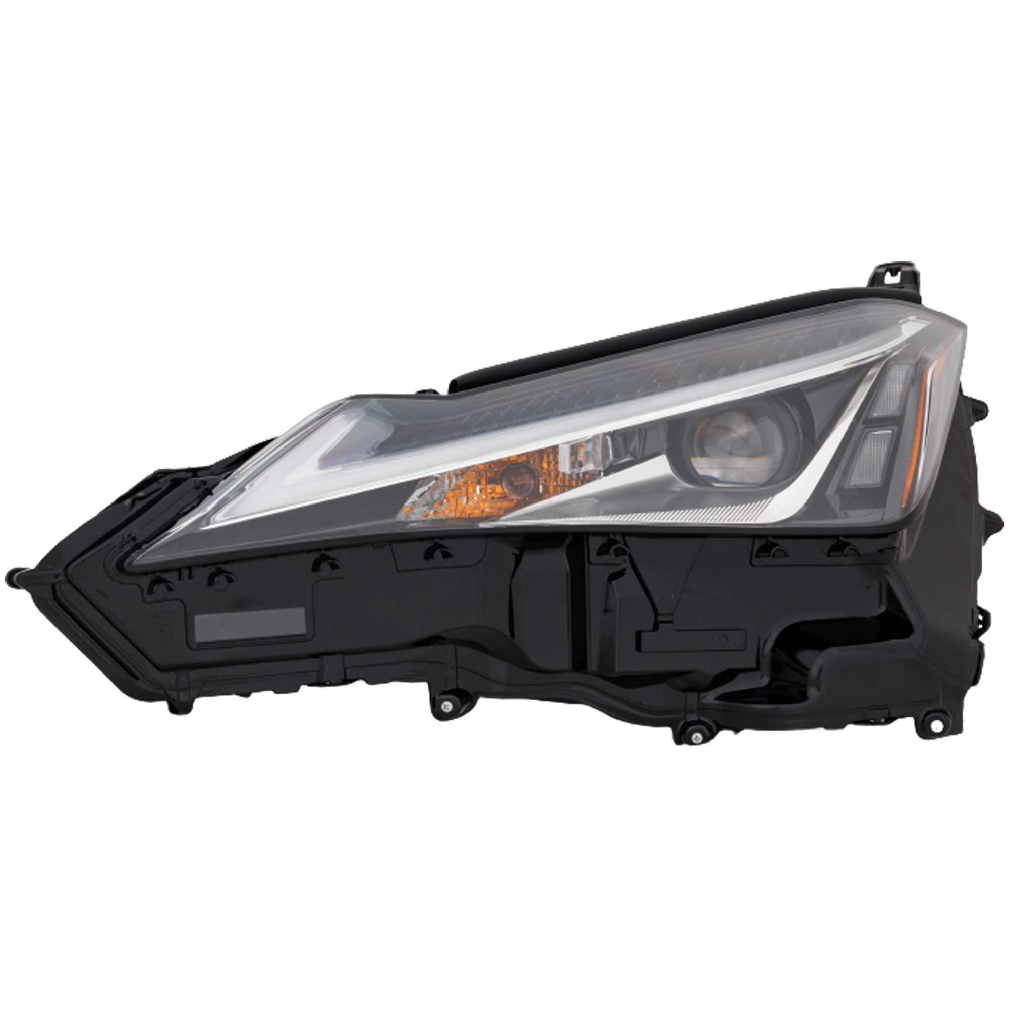 AM UX200 UX250H 19-22 HEAD LAMP LH Assembly LED Single Beam w Fog Light w o Logo SKU RL10010102A Partslink LX2502189 OEM 8118576231-8118576230