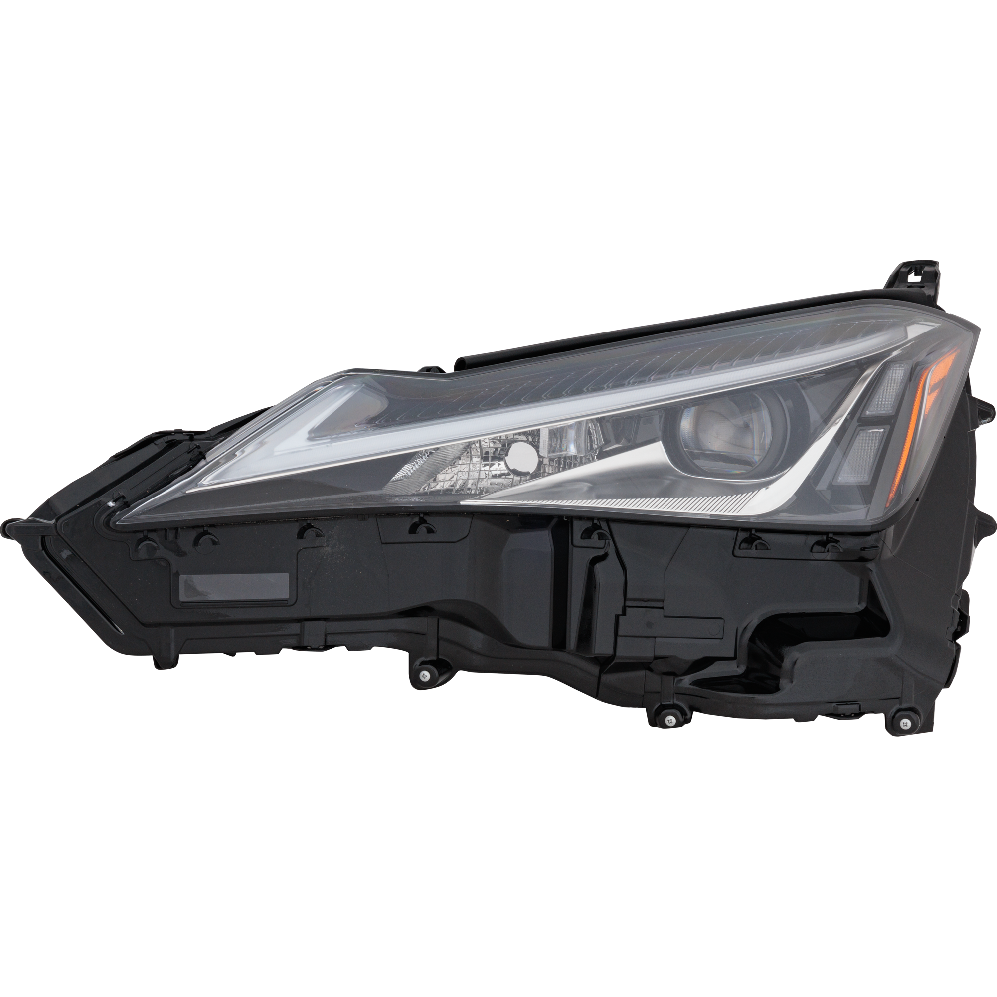 AM UX200 UX250H 19-20 HEAD LAMP LH Lens and Housing LED Single Beam w Fog Light w o Logo SKU RL10010102U OEM 8118576230 PFM