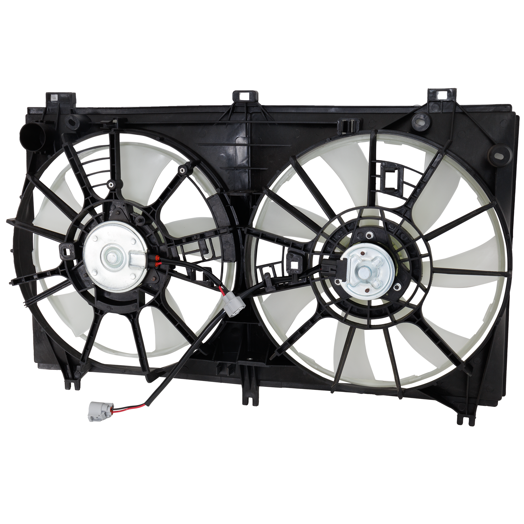 AM IS 250-350-200t 300-14-15 RADIATOR FAN ASSEMBLY Dual Fan 2.5L Eng. SKU RL16090006 Partslink LX3115131 OEM 1671131600