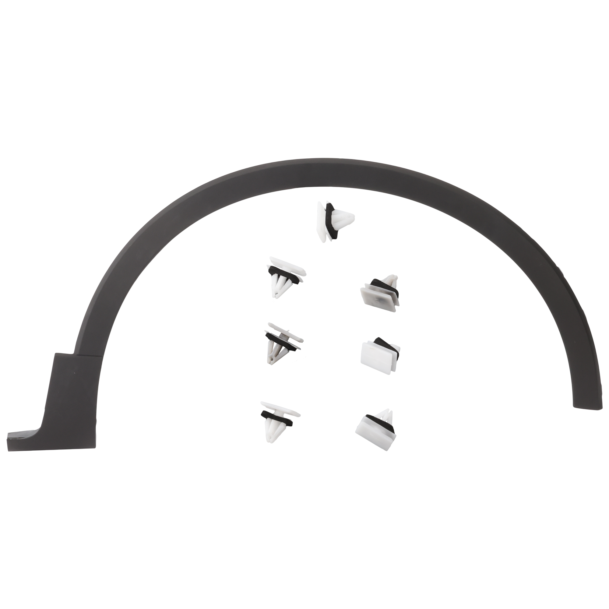 AM MKC 15-19 FRONT WHEEL OPENING MOLDING RH Textured Black w o Active Park Assist Sensor Holes SKU RL22130005 Partslink FO1291135 OEM EJ7Z16268AA