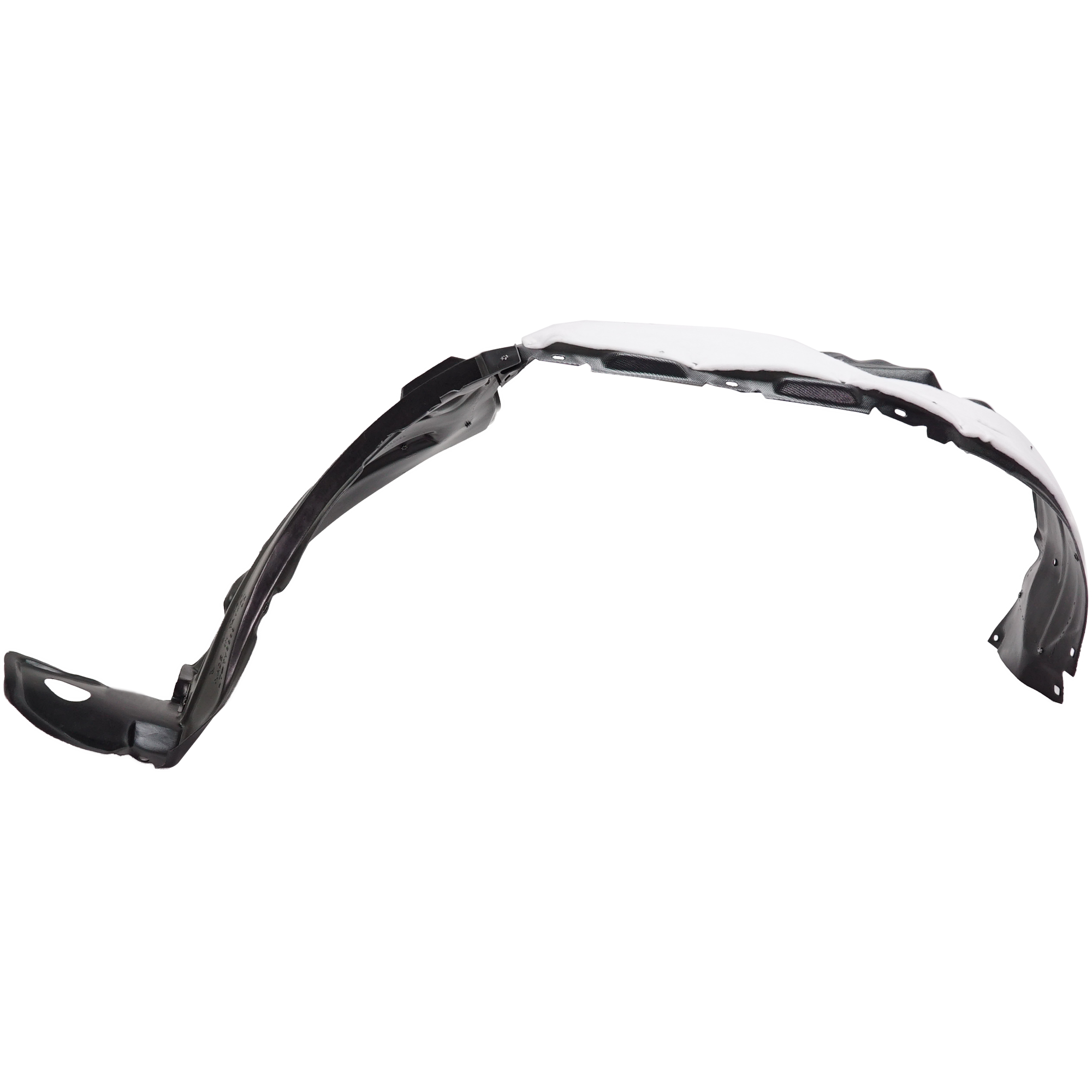 AM LX570-16-21 FRONT FENDER LINER LH Front Section w Insulation Foam and Extension Sheet SKU RL22210022 OEM 5387660140 PFM